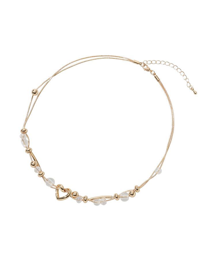 Green Parks「ランダムビーズチェーンネックレス」|ネックレス|