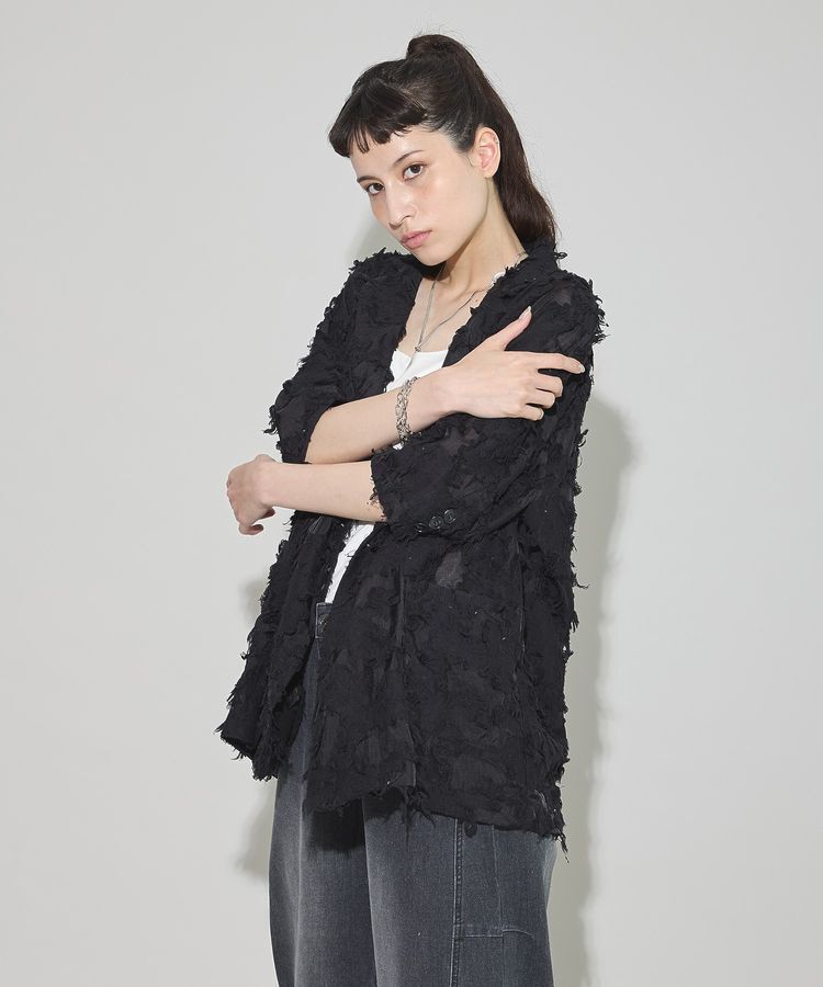 GARAGE OF GOOD CLOTHING「ジャガード半袖ジャケット」|テーラードジャケット|