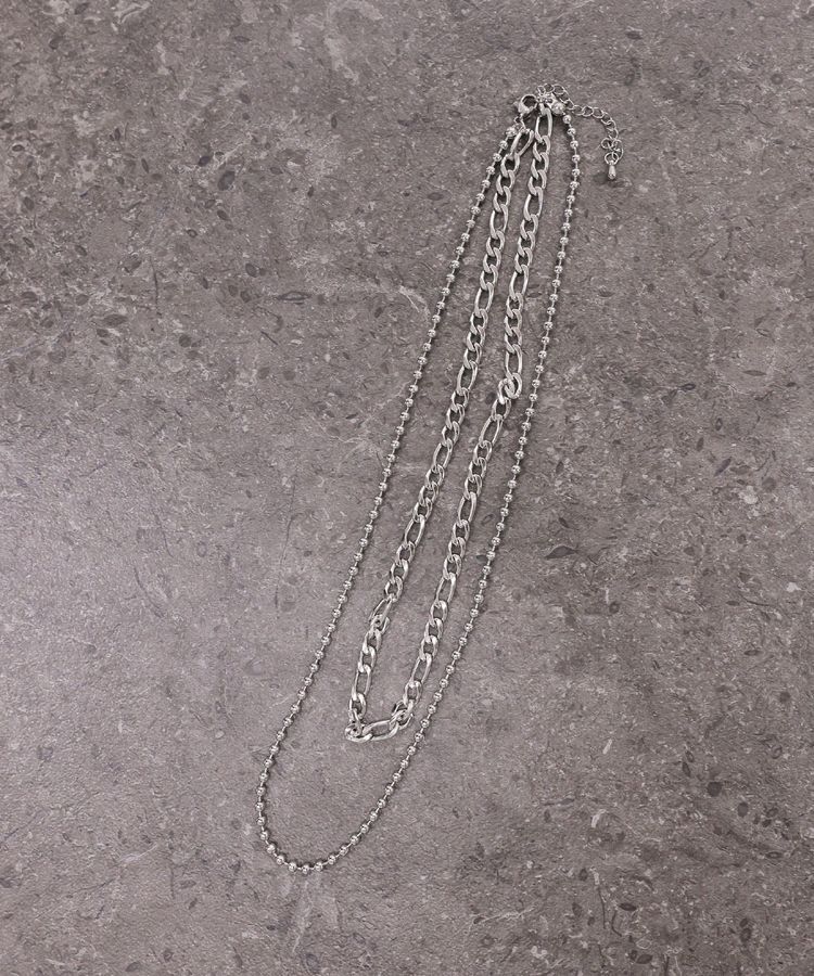 GARAGE OF GOOD CLOTHING「STAINLESSボールチェーン２連ネックレス」|ネックレス|