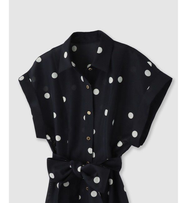 LOULOU WILLOUGHBY「【LOULOU WILLOUGHBY】オーガンドットワンピース」|ワンピース|