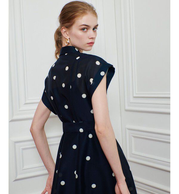 LOULOU WILLOUGHBY「【LOULOU WILLOUGHBY】オーガンドットワンピース」|ワンピース|