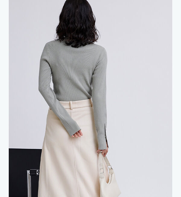 ur's「フェイクスエードマキシ丈タックスカート」|スカート|