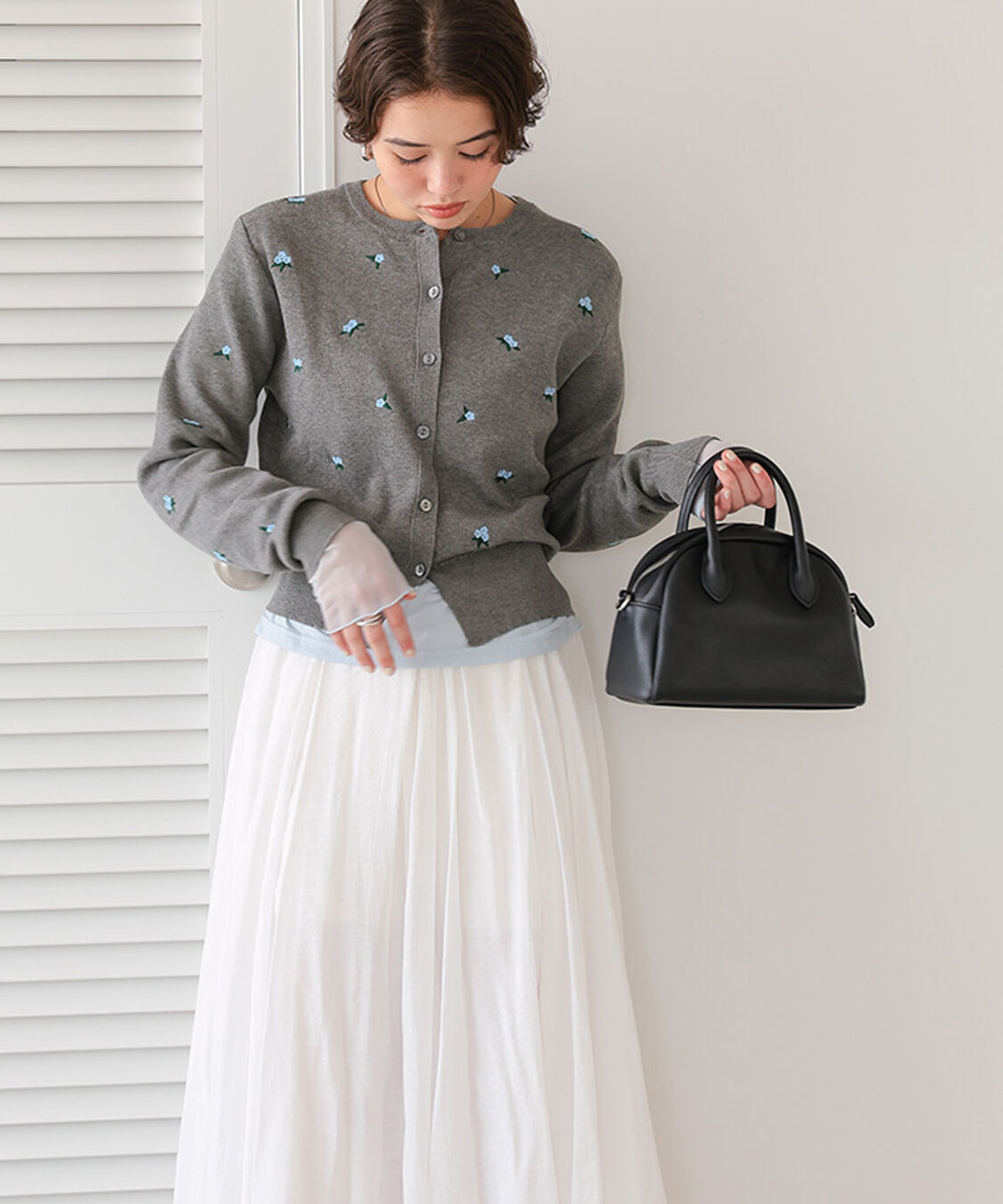 titivate「フラワー刺繍カーディガン」|カーディガン|