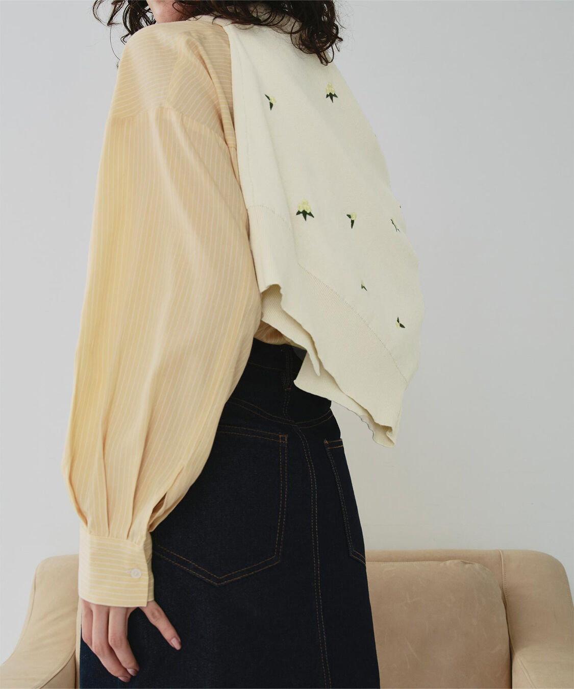 titivate「フラワー刺繍カーディガン」|カーディガン|