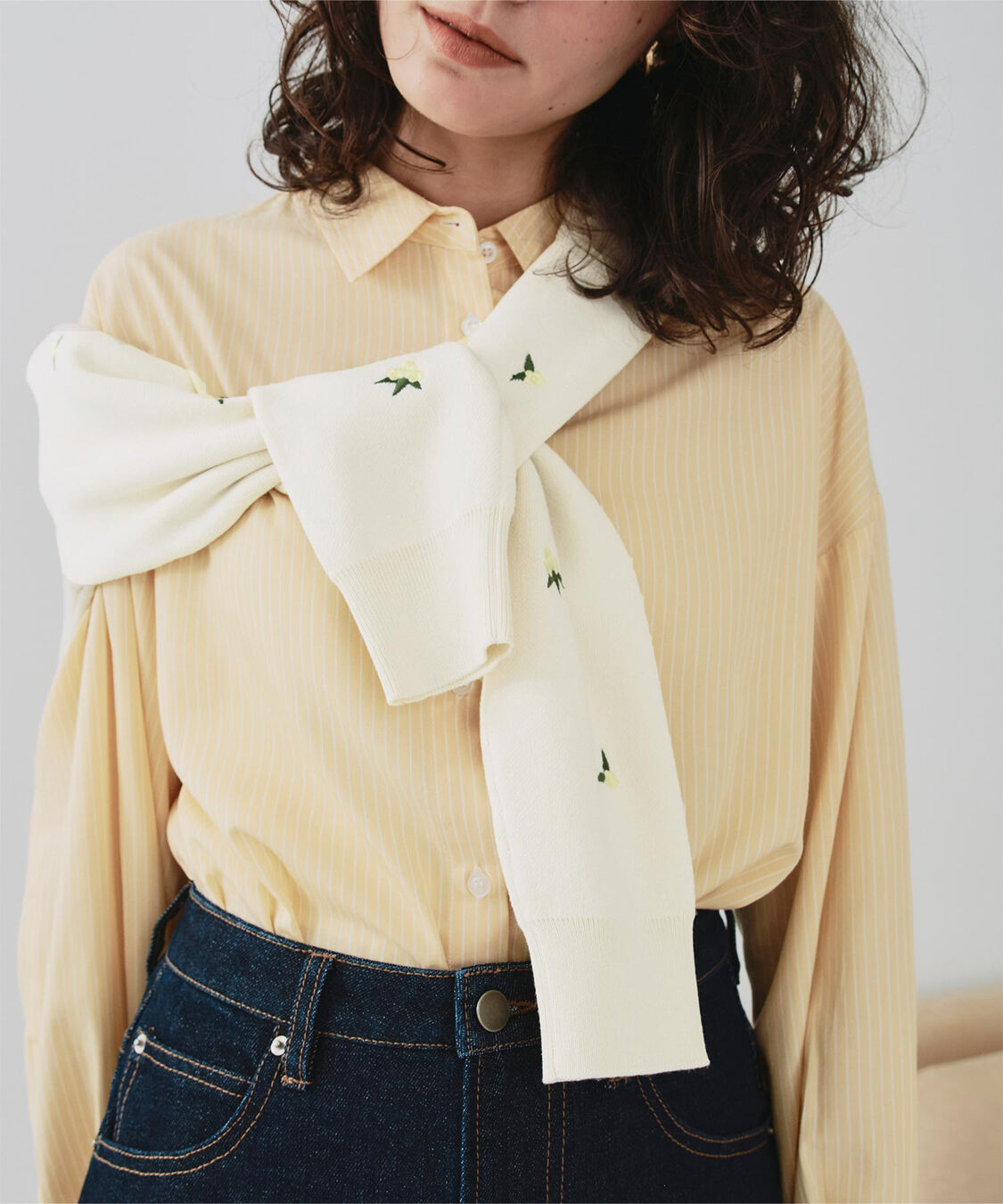 titivate「フラワー刺繍カーディガン」|カーディガン|