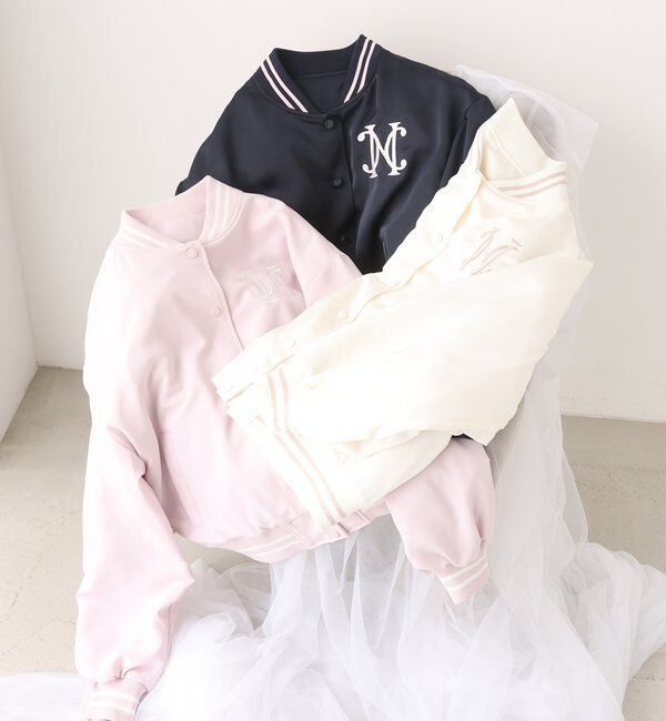  「ロゴ入りスカジャン」|ダウンベスト・ベスト|