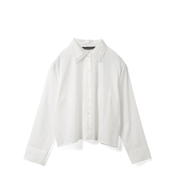 mizuiro ind「mizuiro ind ピンタックカラーシャツ」|シャツ・ブラウス|