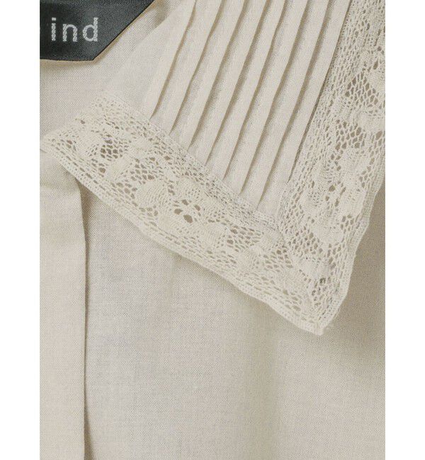 mizuiro ind「mizuiro ind ピンタックカラーシャツ」|シャツ・ブラウス|