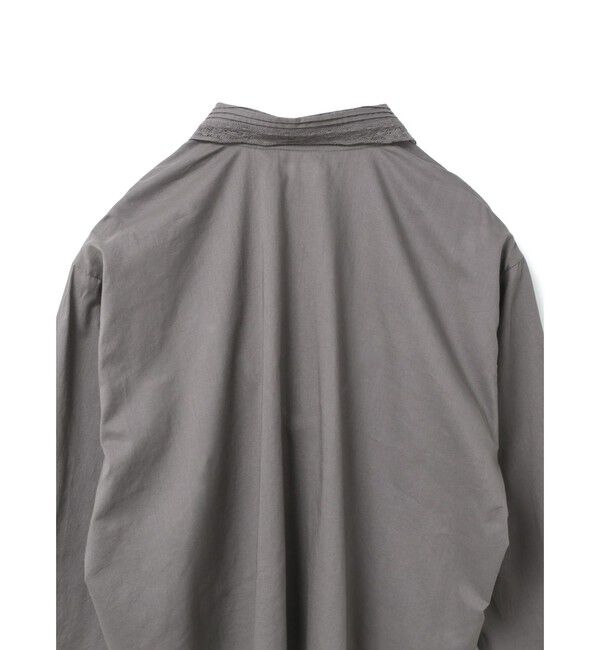 mizuiro ind「mizuiro ind ピンタックカラーシャツ」|シャツ・ブラウス|