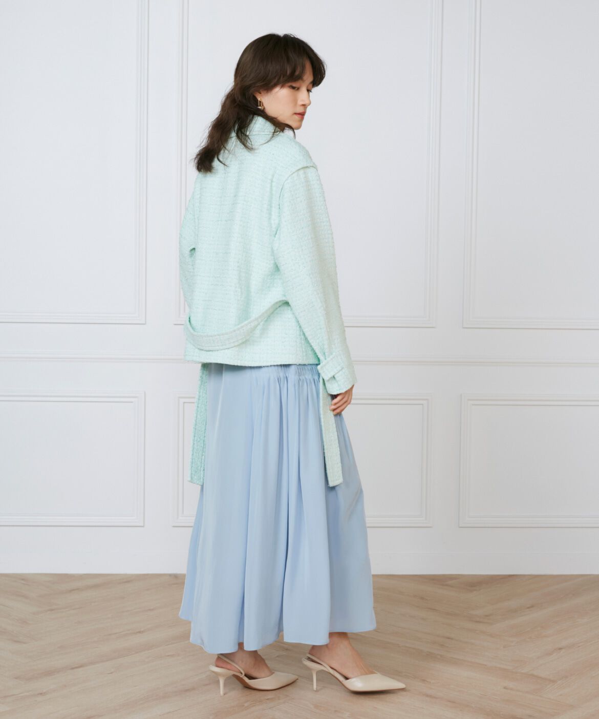 INED「ツイードショートコート《la veille by SUPERIOR CLOSET》」|ピーコート|