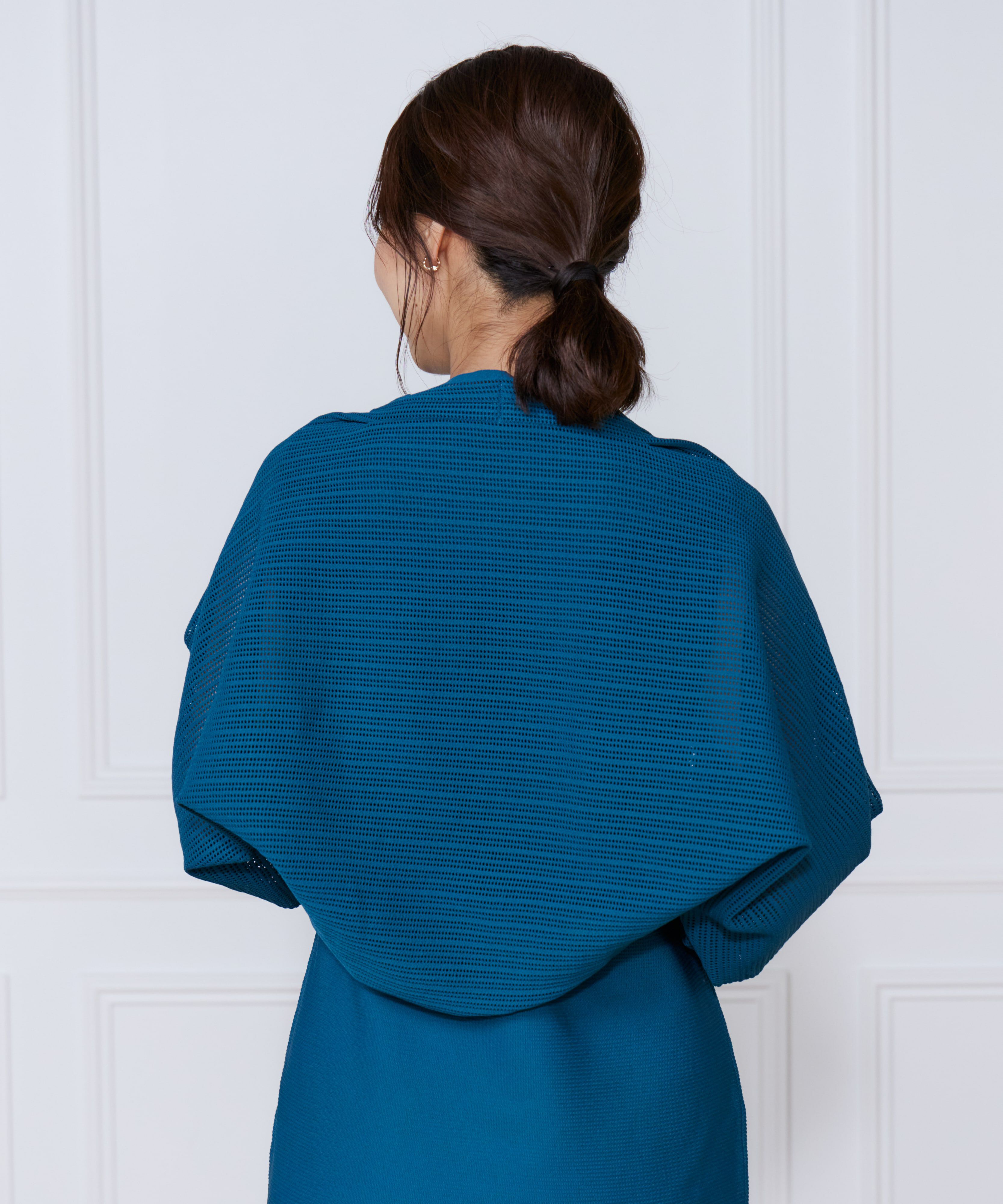 ef-de Black「ハートアイレットニットボレロ」|カーディガン|