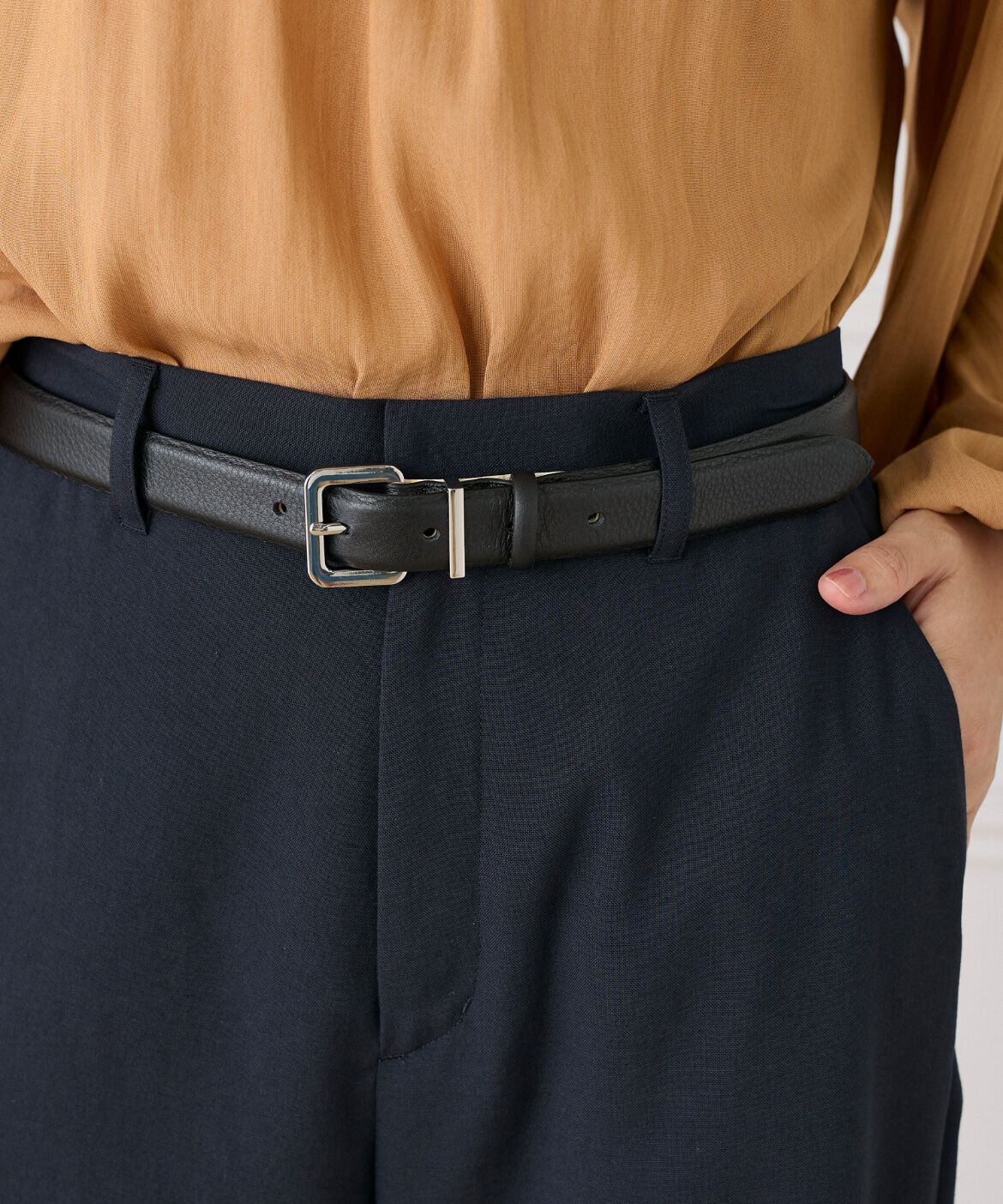 Le Souk「 スクエアバックルレザーベルト《ALTA MODA BELT/アルタモーダベルト》」|ベルト|