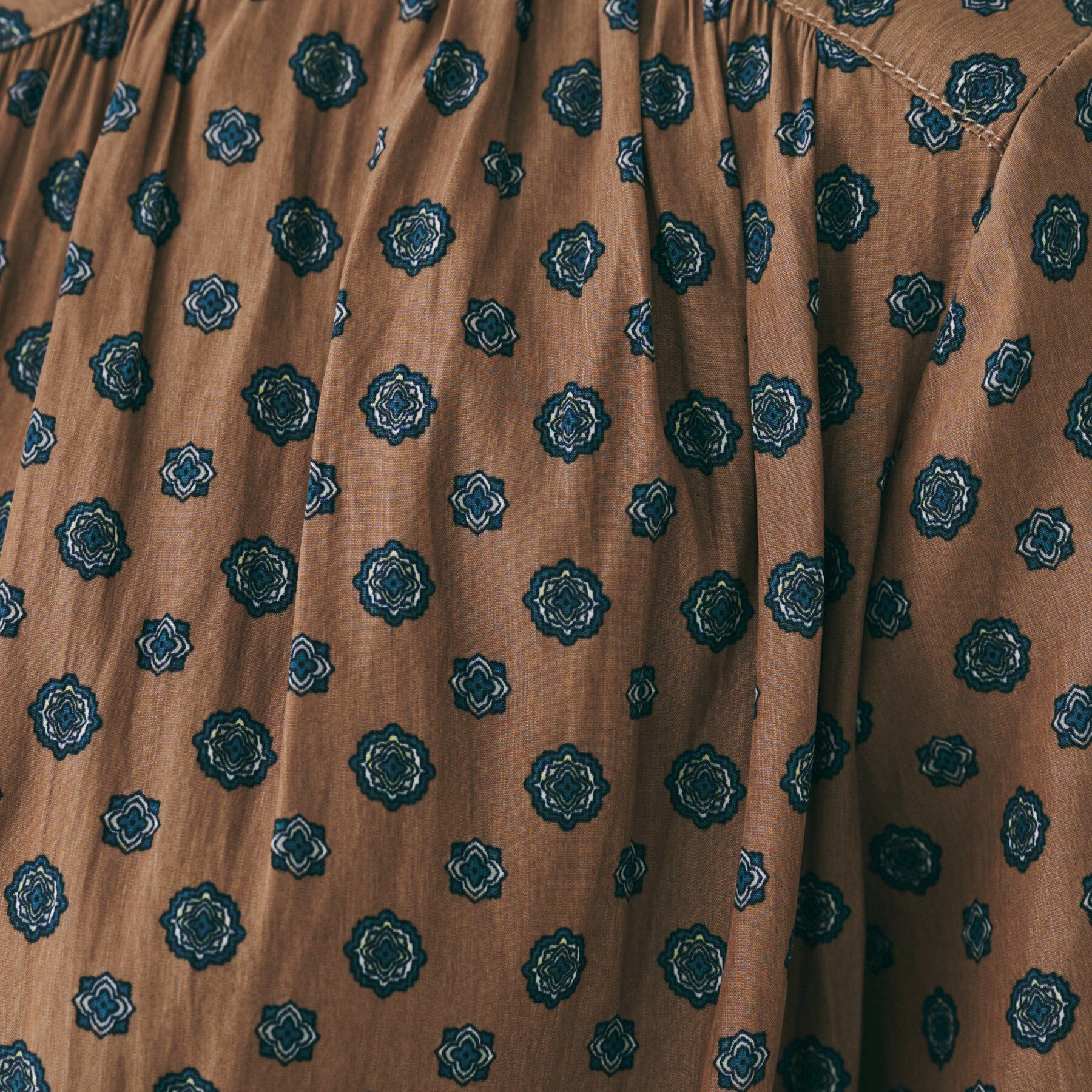 UNTITLED「【セットアップ可能/オンオフ】小紋柄ブラウス」|シャツ・ブラウス|