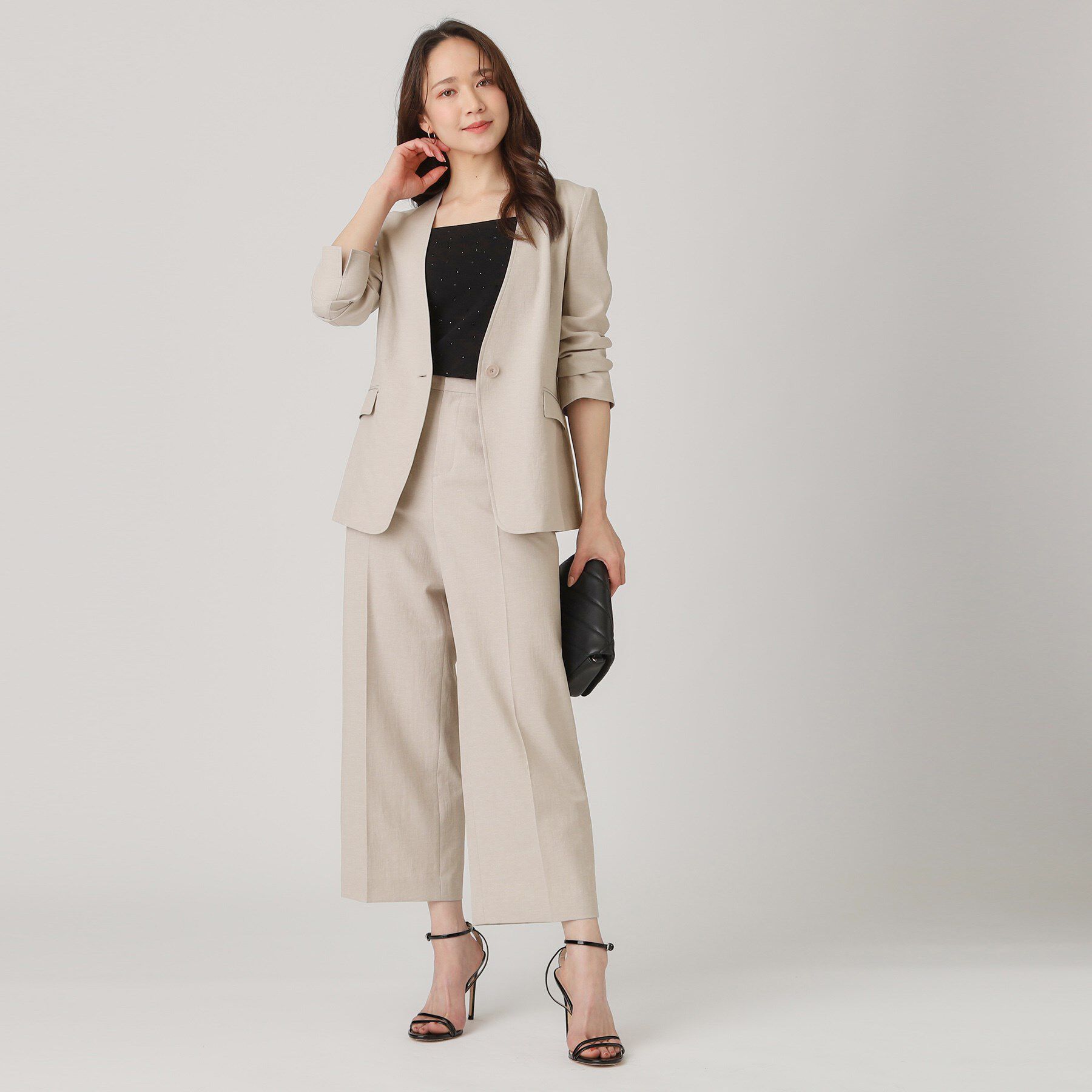 COUP DE CHANCE「【洗える／日本製】ノーカラージャケット」|ノーカラージャケット|