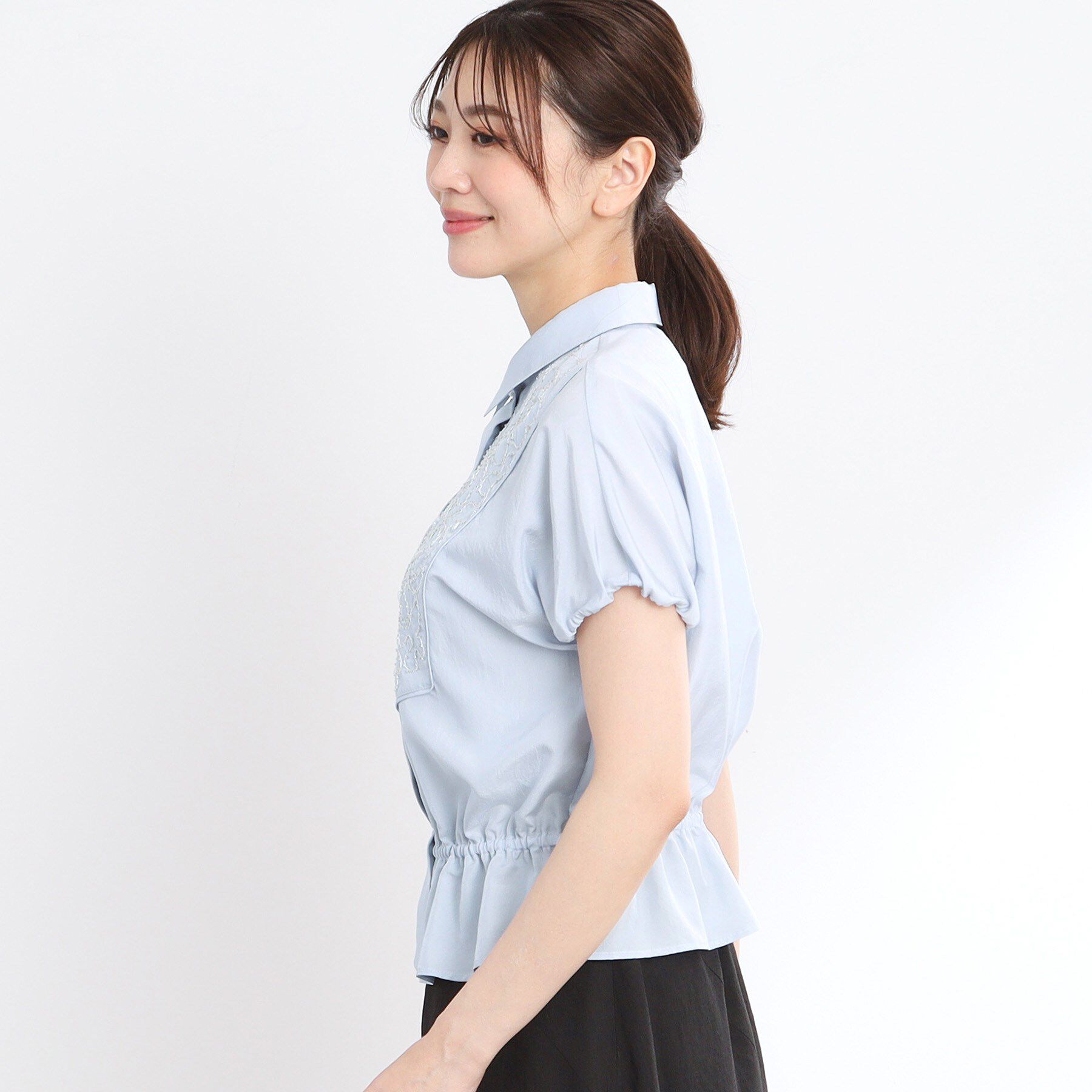 Reflect「【夏SALE／R‐QUALITY】ビーズ刺繍ブラウス」|シャツ・ブラウス|