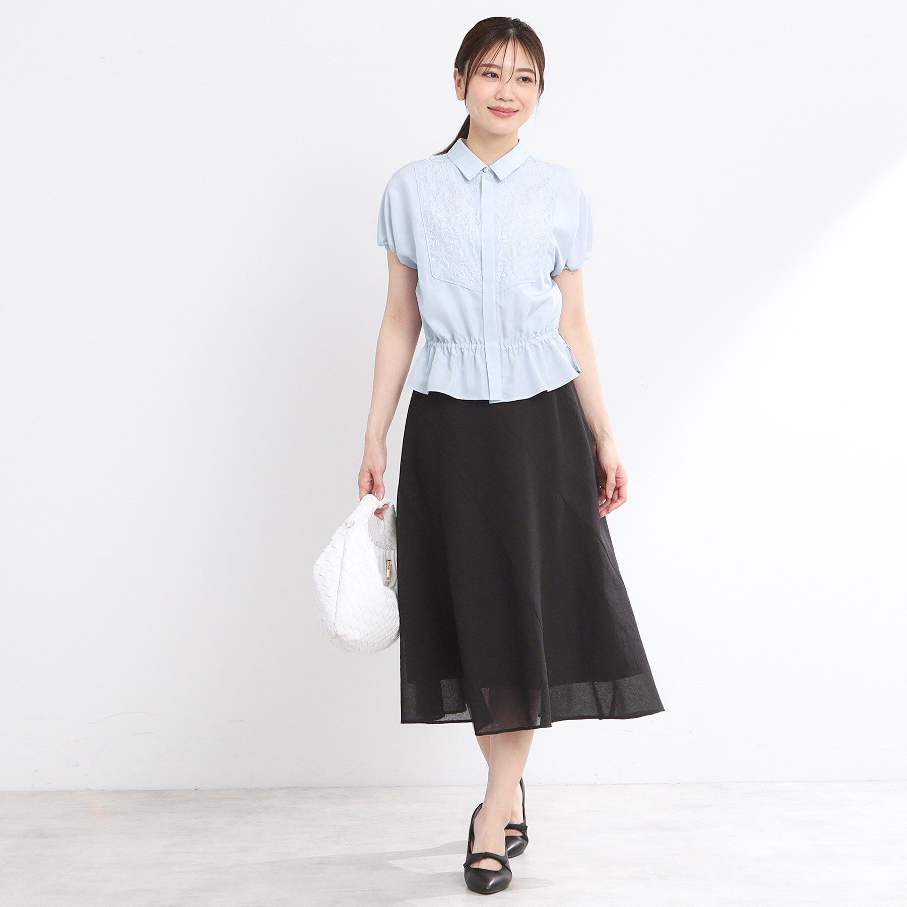 Reflect「【夏SALE／R‐QUALITY】ビーズ刺繍ブラウス」|シャツ・ブラウス|