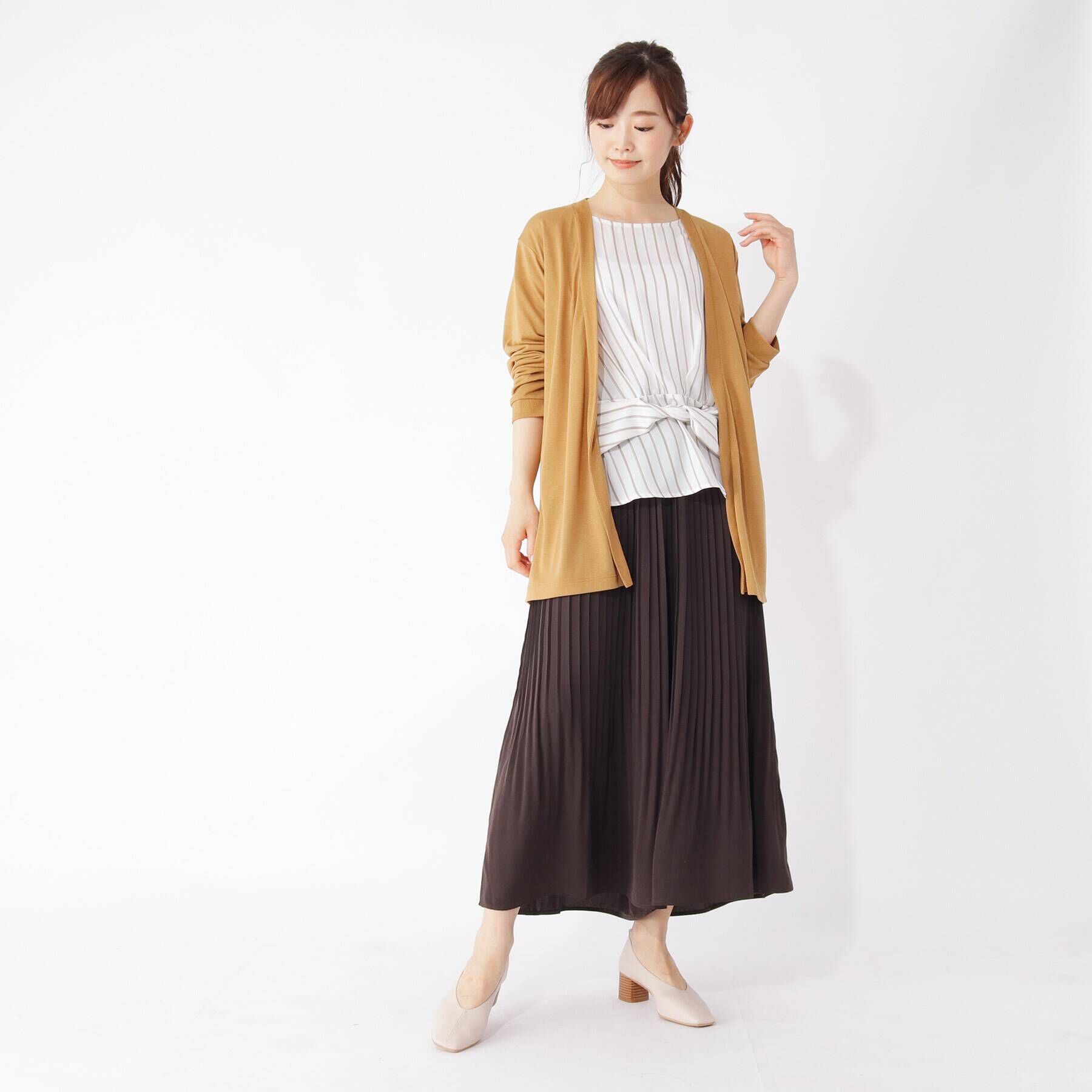 grove「カーディガン&times;ウエストマークブラウスセット」|その他|