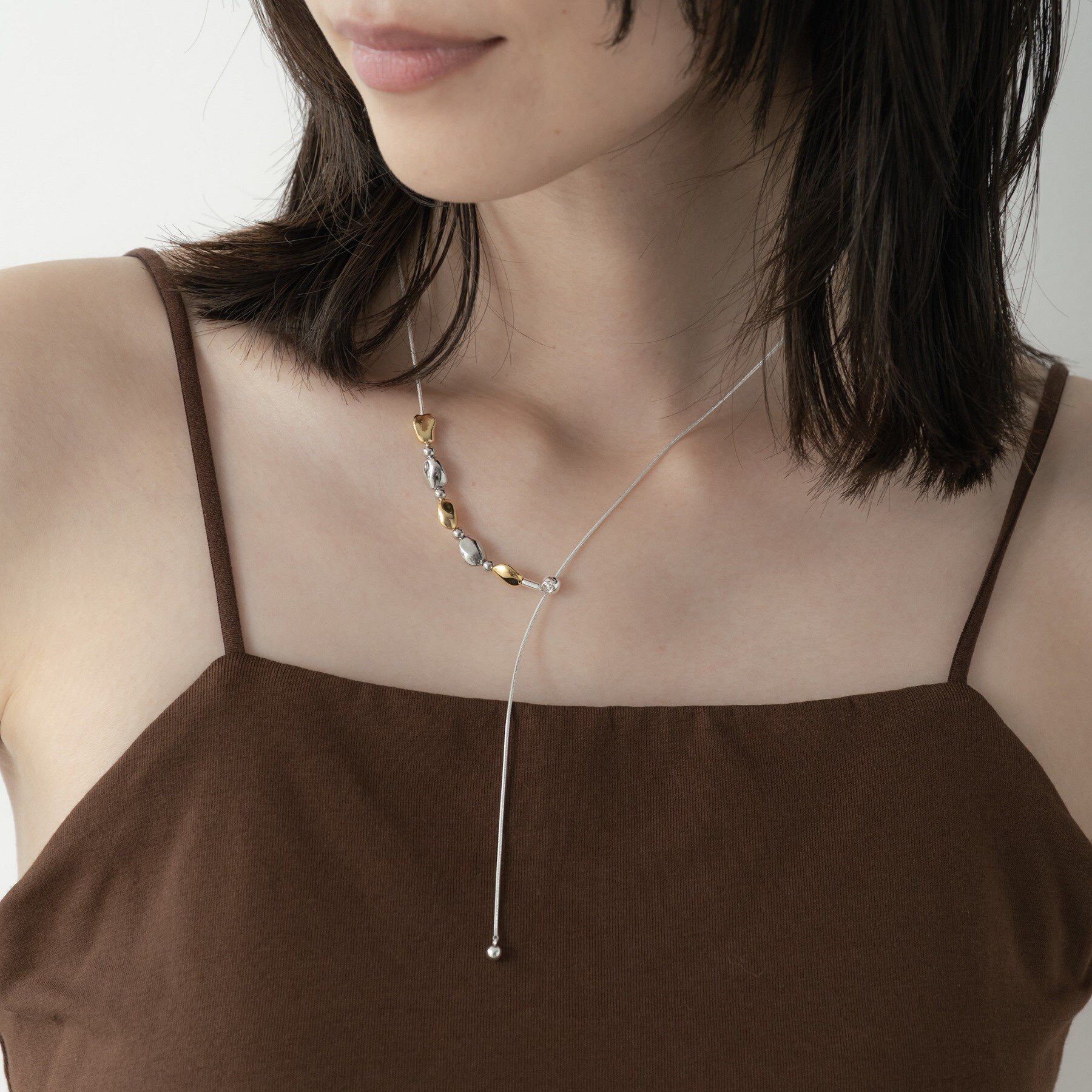 GALLEST「ハートラインネックレス」|ネックレス|