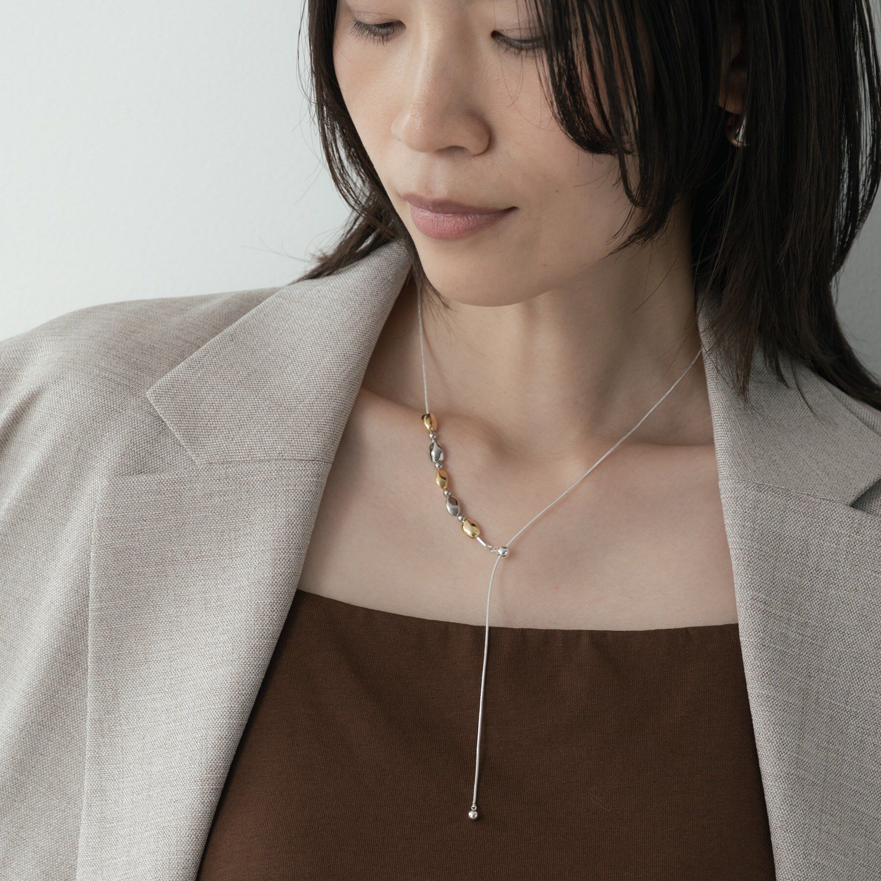 GALLEST「ハートラインネックレス」|ネックレス|