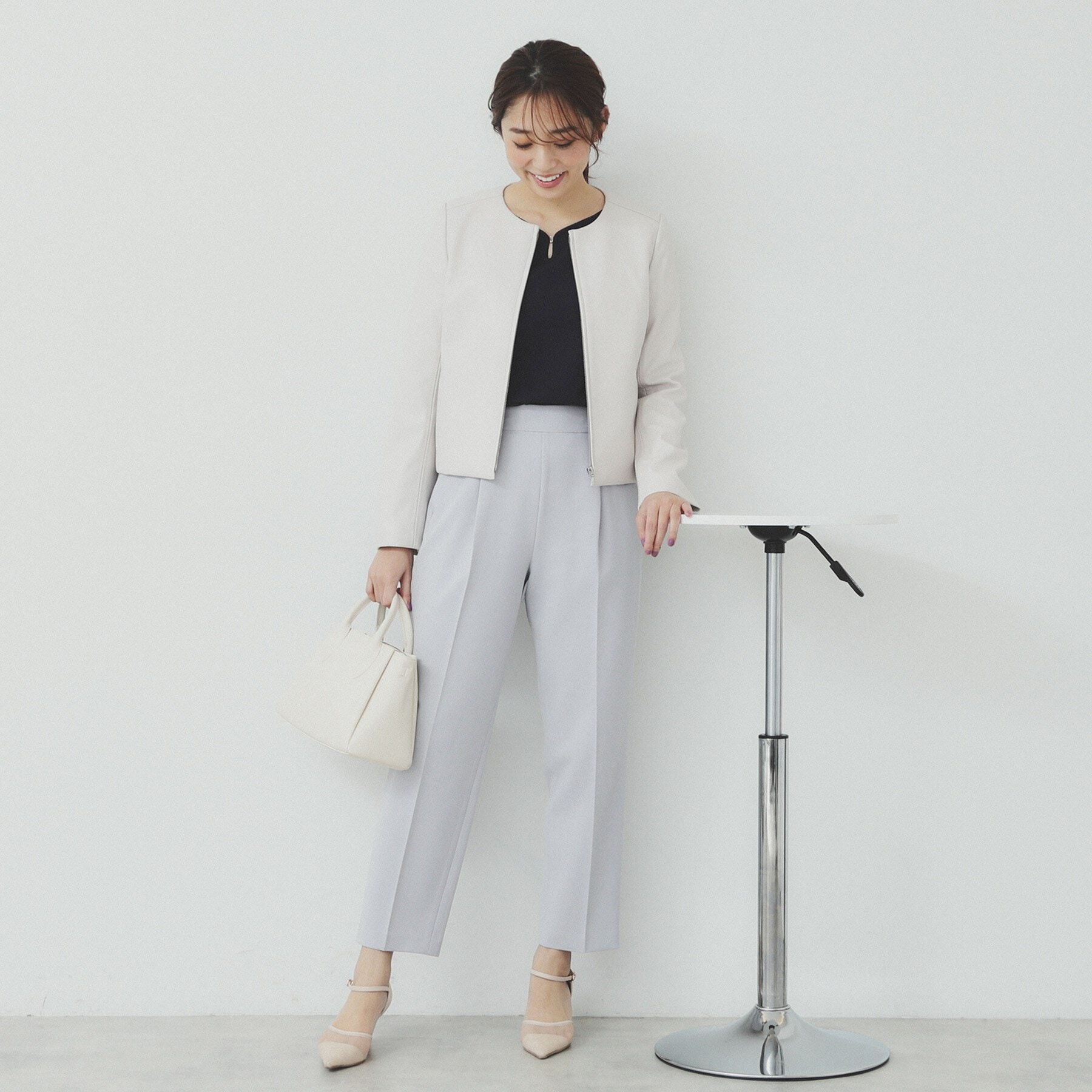 index「パーツ付きハートネックニットトップス【洗濯機洗い可】」|ニット・セーター|