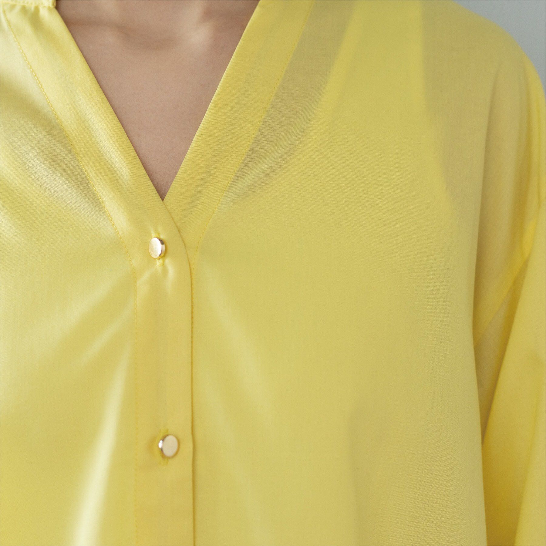 OPAQUE.CLIP「前あき後ろフレアブラウス」|シャツ・ブラウス|