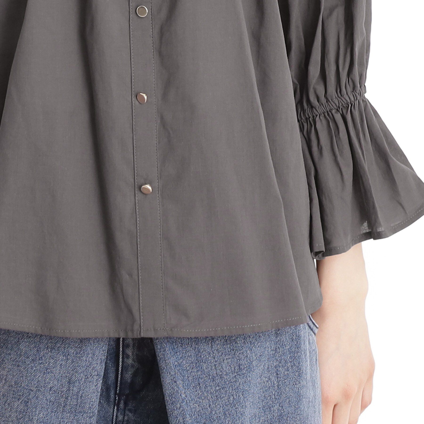 THE SHOP TK「【前後2WAY】ギャザーブラウス/洗濯機OK」|シャツ・ブラウス|