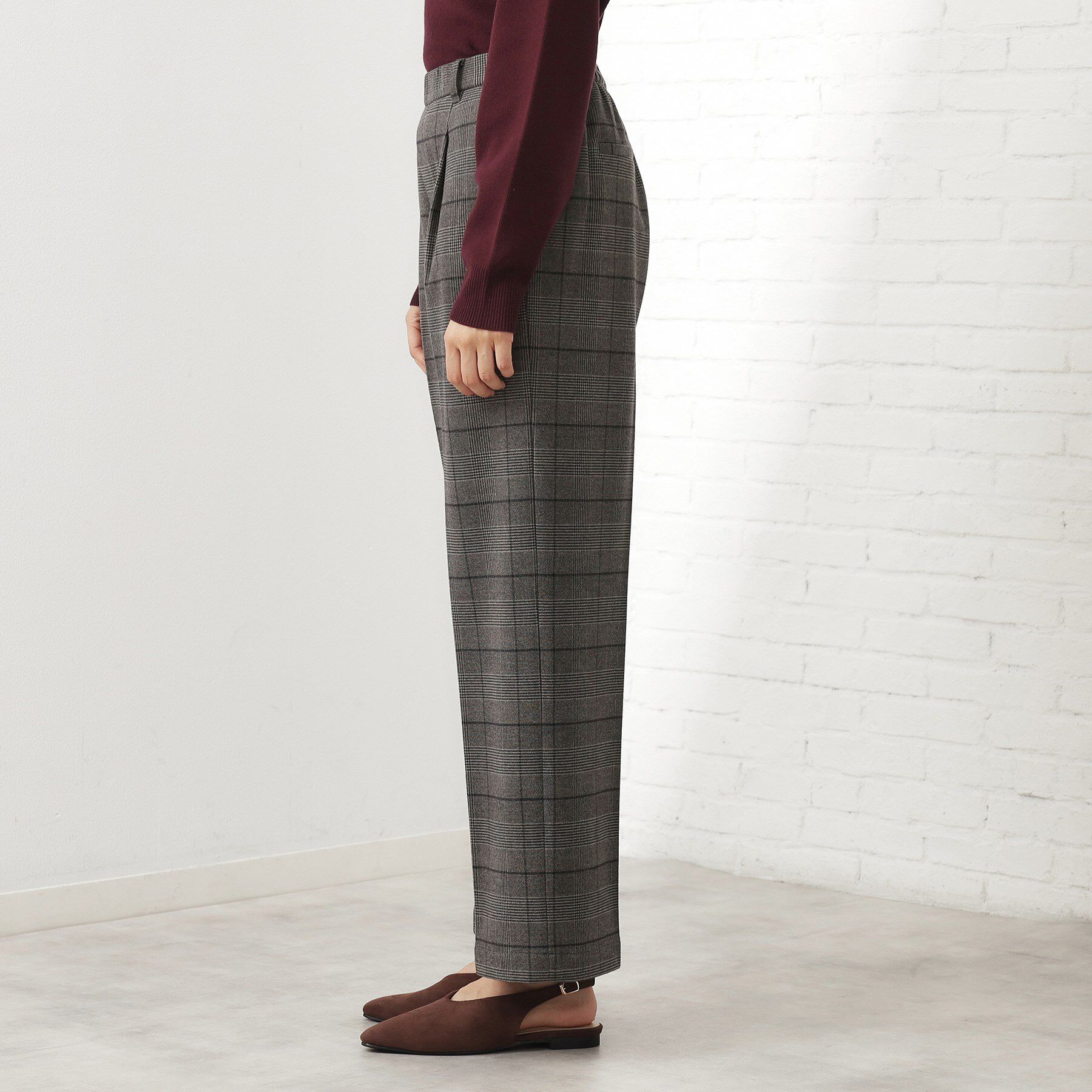 THE SHOP TK「【着丈選べる/XS～XLサイズ】あったか裏起毛ワイドパンツ」|その他|