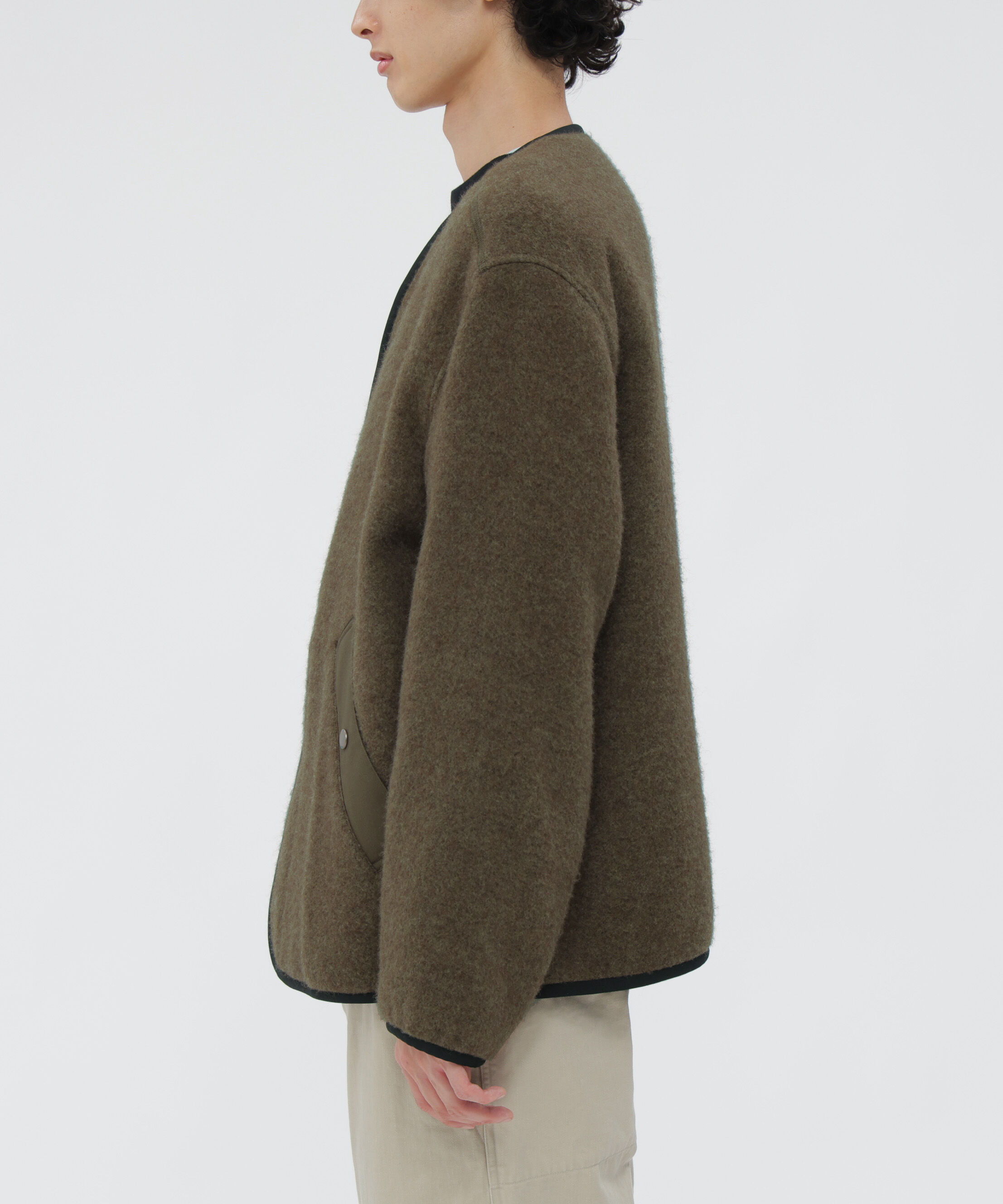 MHL.「SOFT WOOL FLEECE BLOUSON」|ブルゾン・スタジャン|