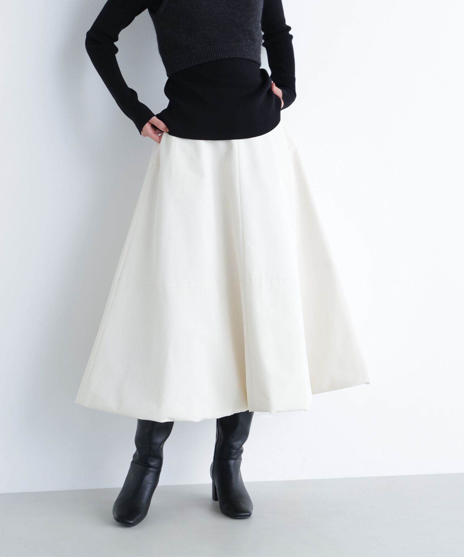  「中綿フレアスカート」|スカート|
