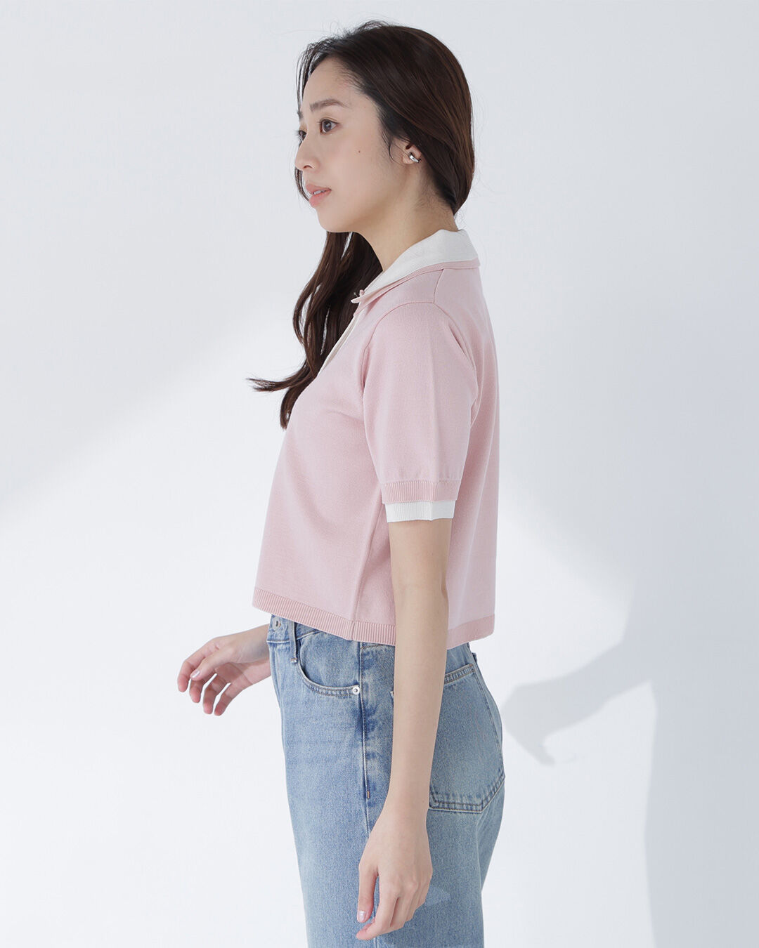  「ダブルカラーポロニット」|ニット・セーター|