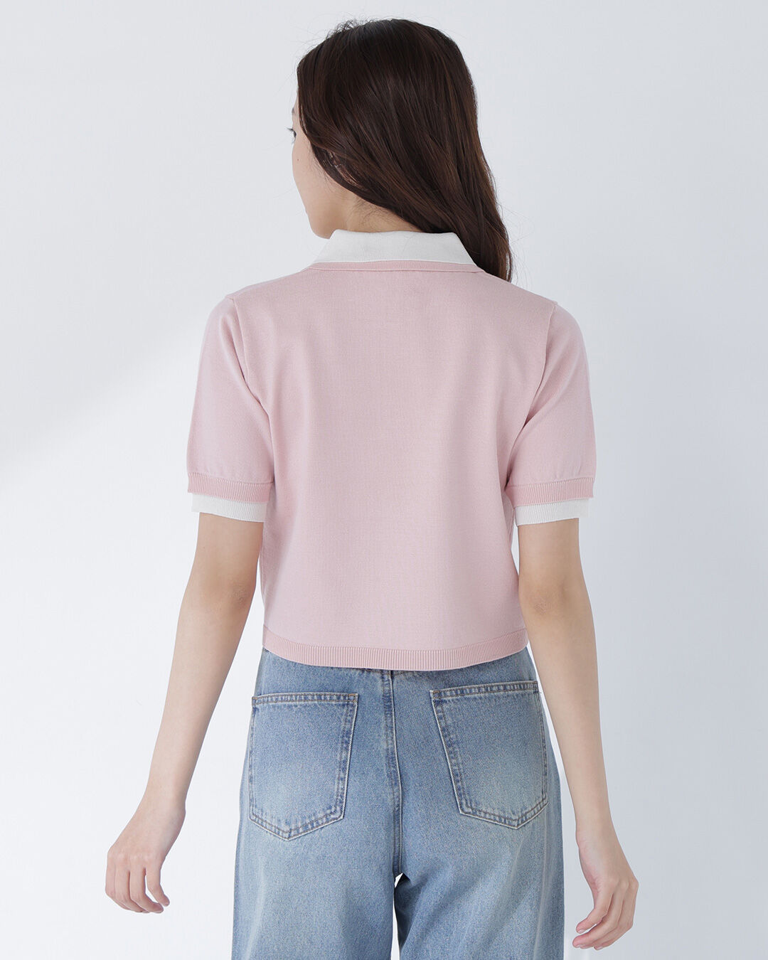  「ダブルカラーポロニット」|ニット・セーター|