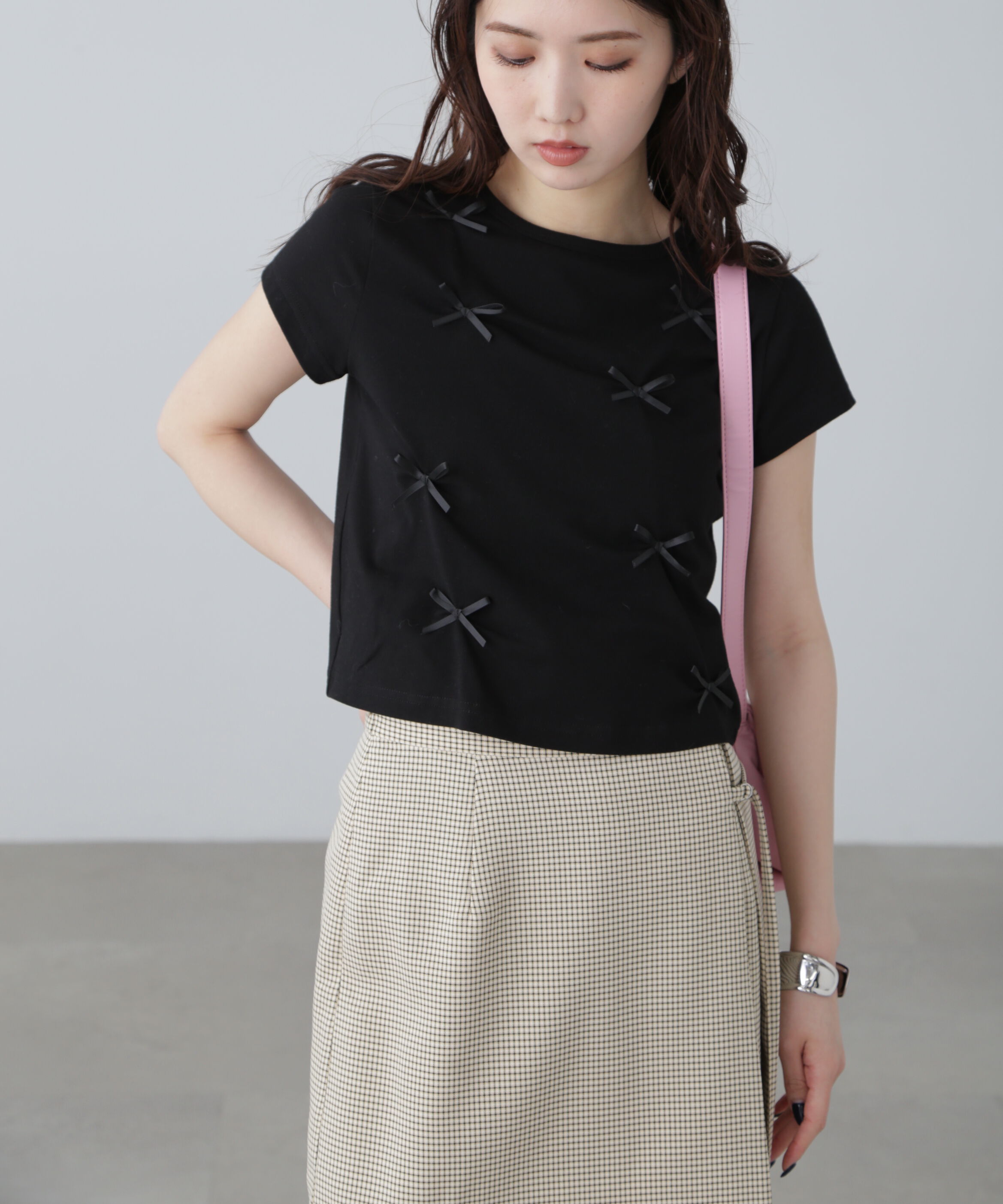  「リボンTシャツ」|Tシャツ・カットソー|