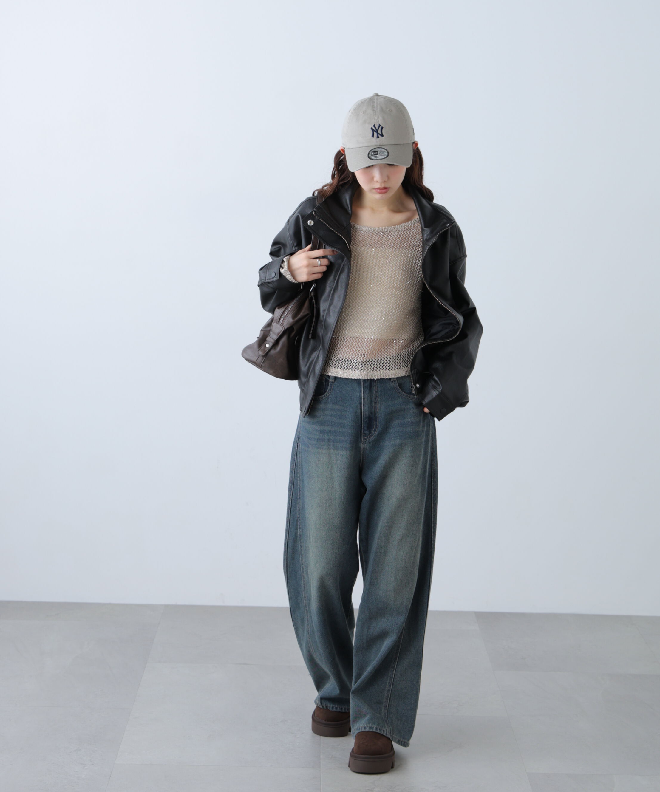  「メッシュスパンコールニット」|ニット・セーター|