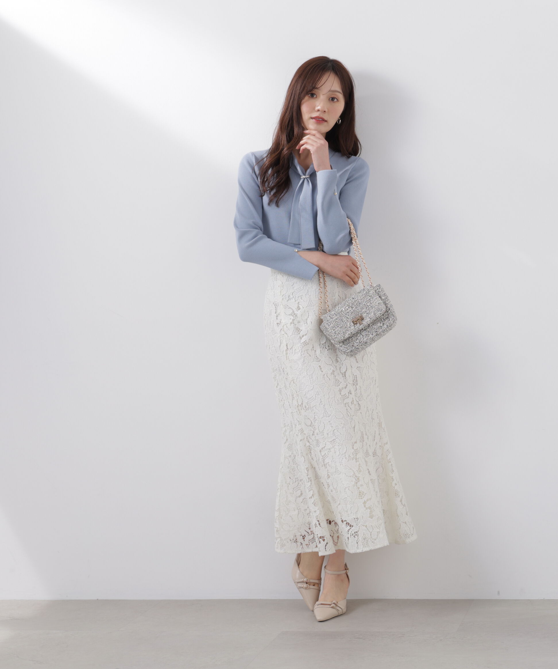 PROPORTION BODY DRESSING「レースマーメイドスカート　26SS」|スカート|