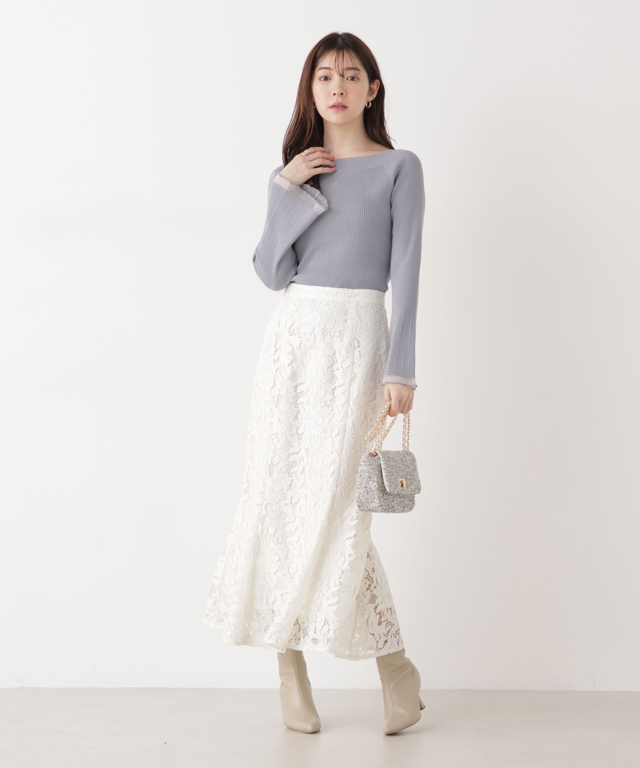 PROPORTION BODY DRESSING「レースマーメイドスカート　26SS」|スカート|