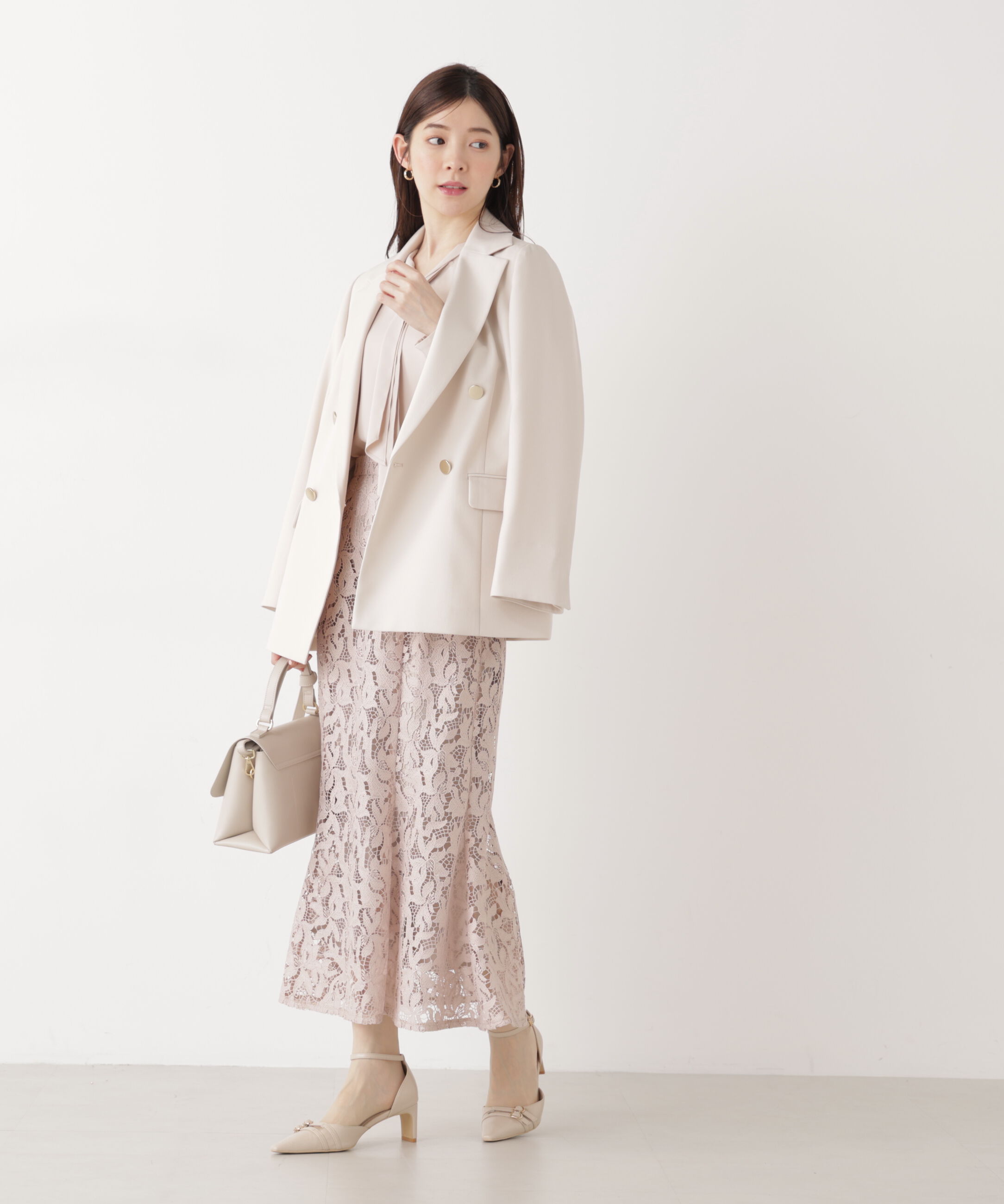 PROPORTION BODY DRESSING「レースマーメイドスカート　26SS」|スカート|