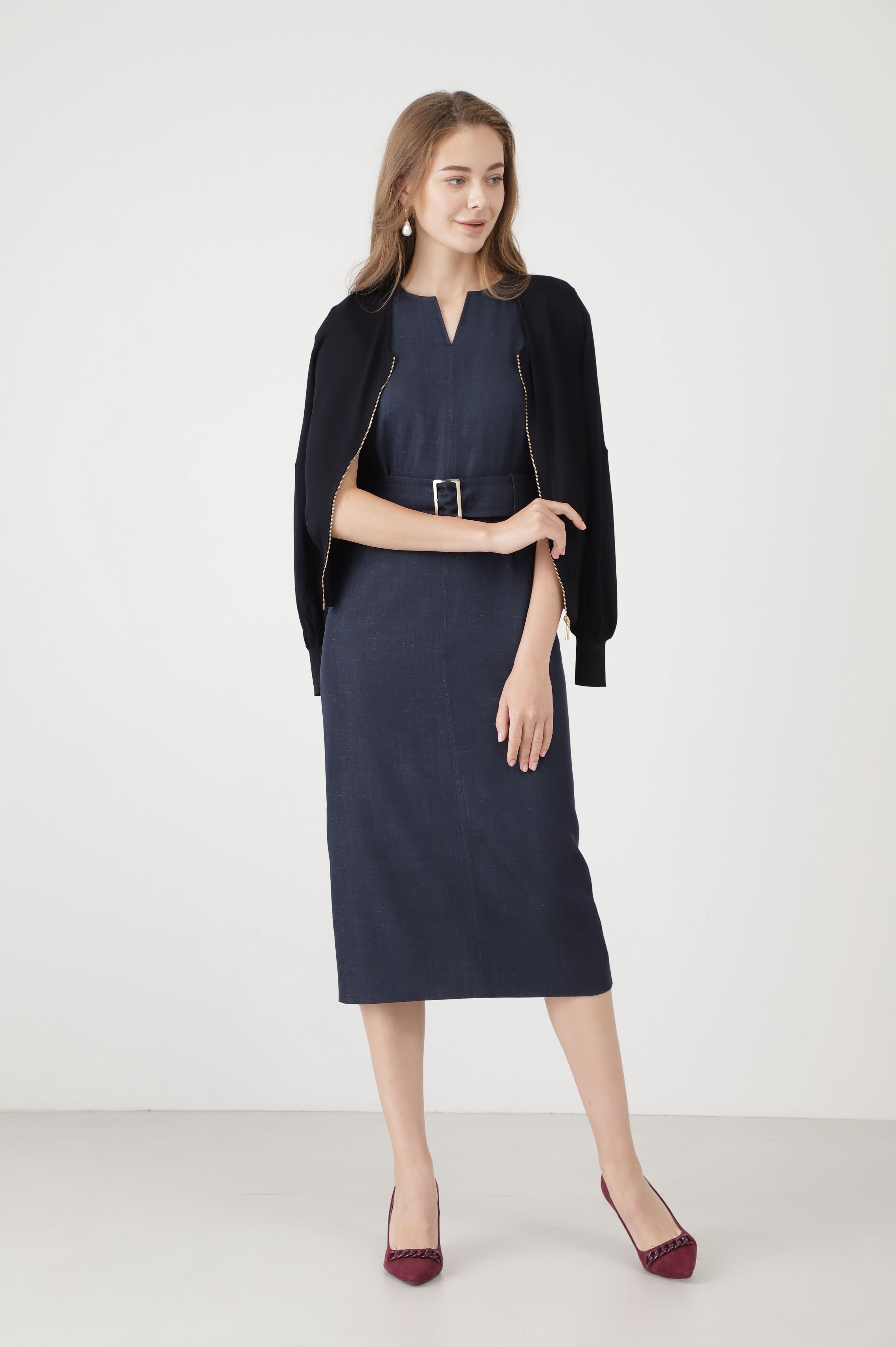  「ジップアップシアーニットブルゾン」|その他|