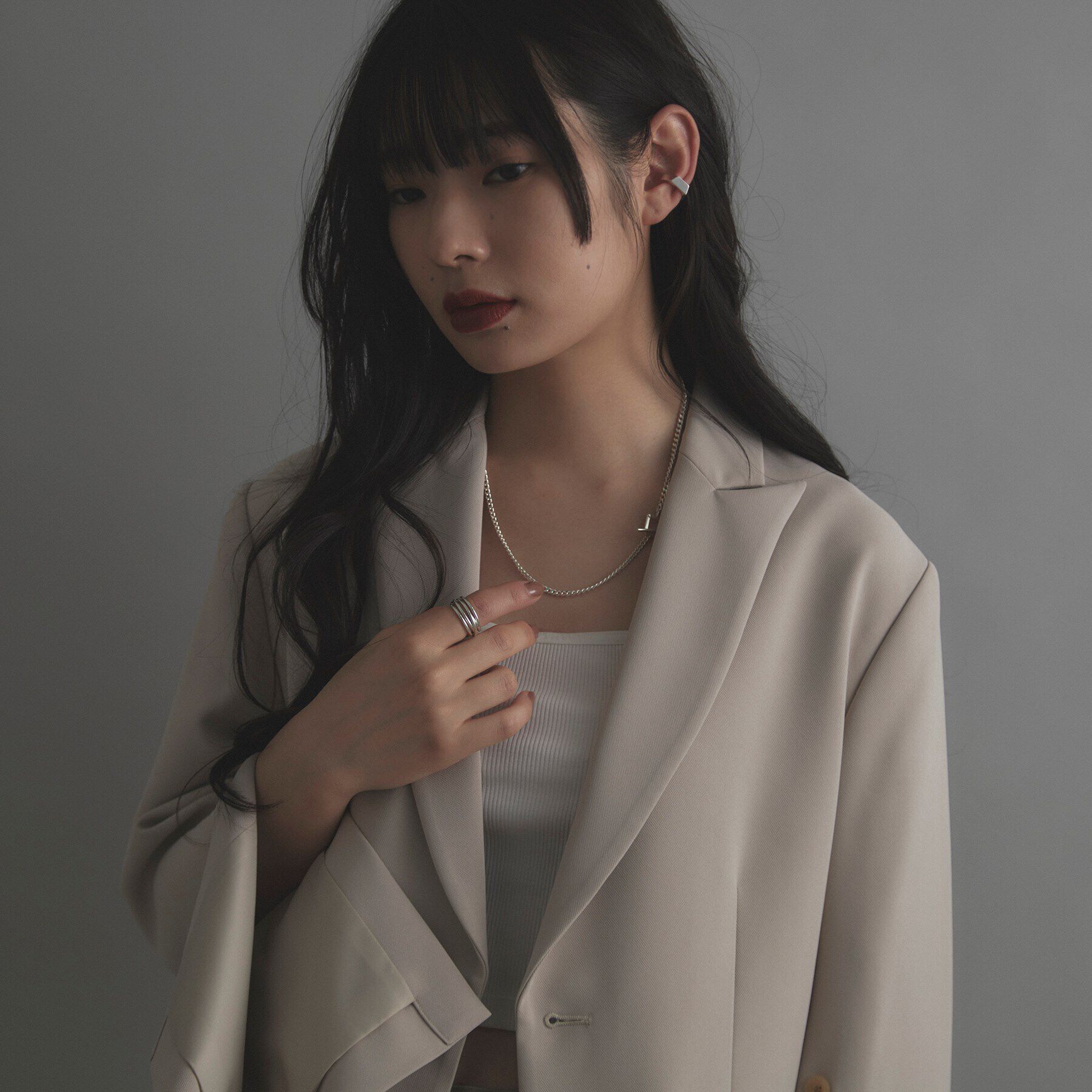 COCOSHNIK ONKITSCH「シルバー ペンタゴンイヤーカフ」|イヤーカフ|