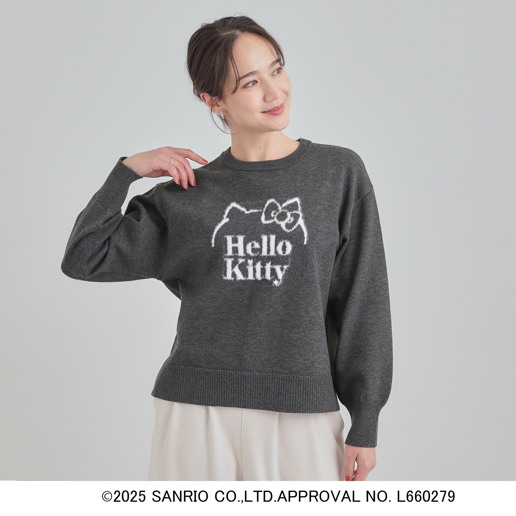 SHOO･LA･RUE「【HELLO KITTY コラボ】選べる6柄 スウェットライクニット」|ニット・セーター|