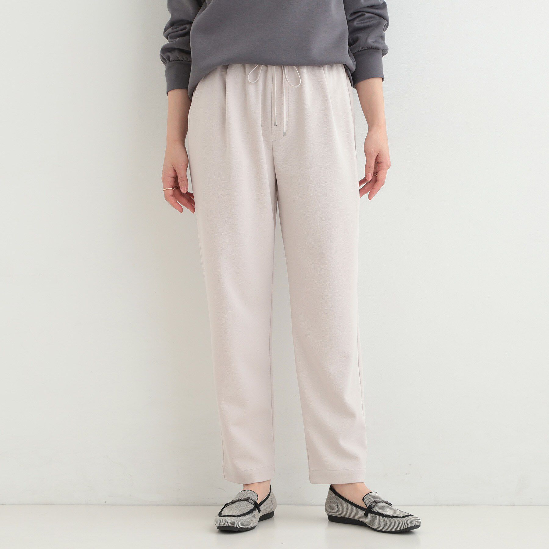 SHOO･LA･RUE「【SS-LL/洗濯後しわになりにくい】スマートに見えるイージーテーパードパンツ」|その他|