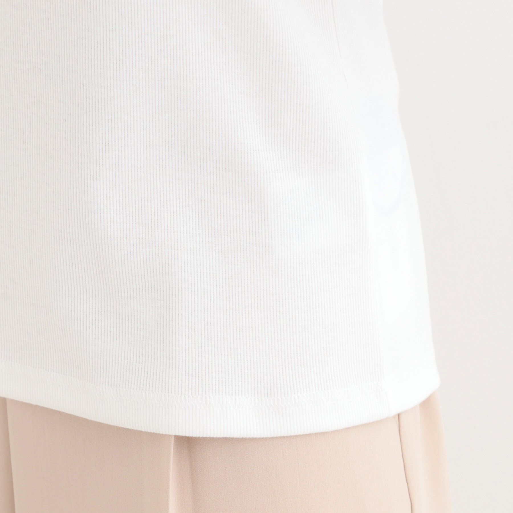 SHOO･LA･RUE「ベーシック テレコクルーネックインナー」|Tシャツ・カットソー|