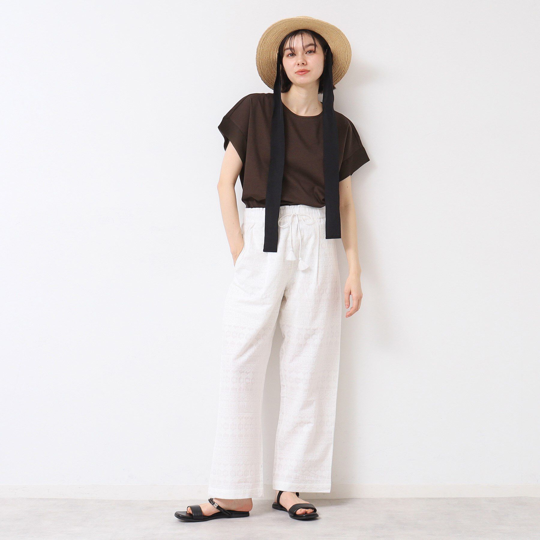 Dessin「【シリーズ累計8万枚！選べる5サイズ/6色展開/洗える】美光沢カットソー【オンにもオフにもちょうどい」|Tシャツ・カットソー|