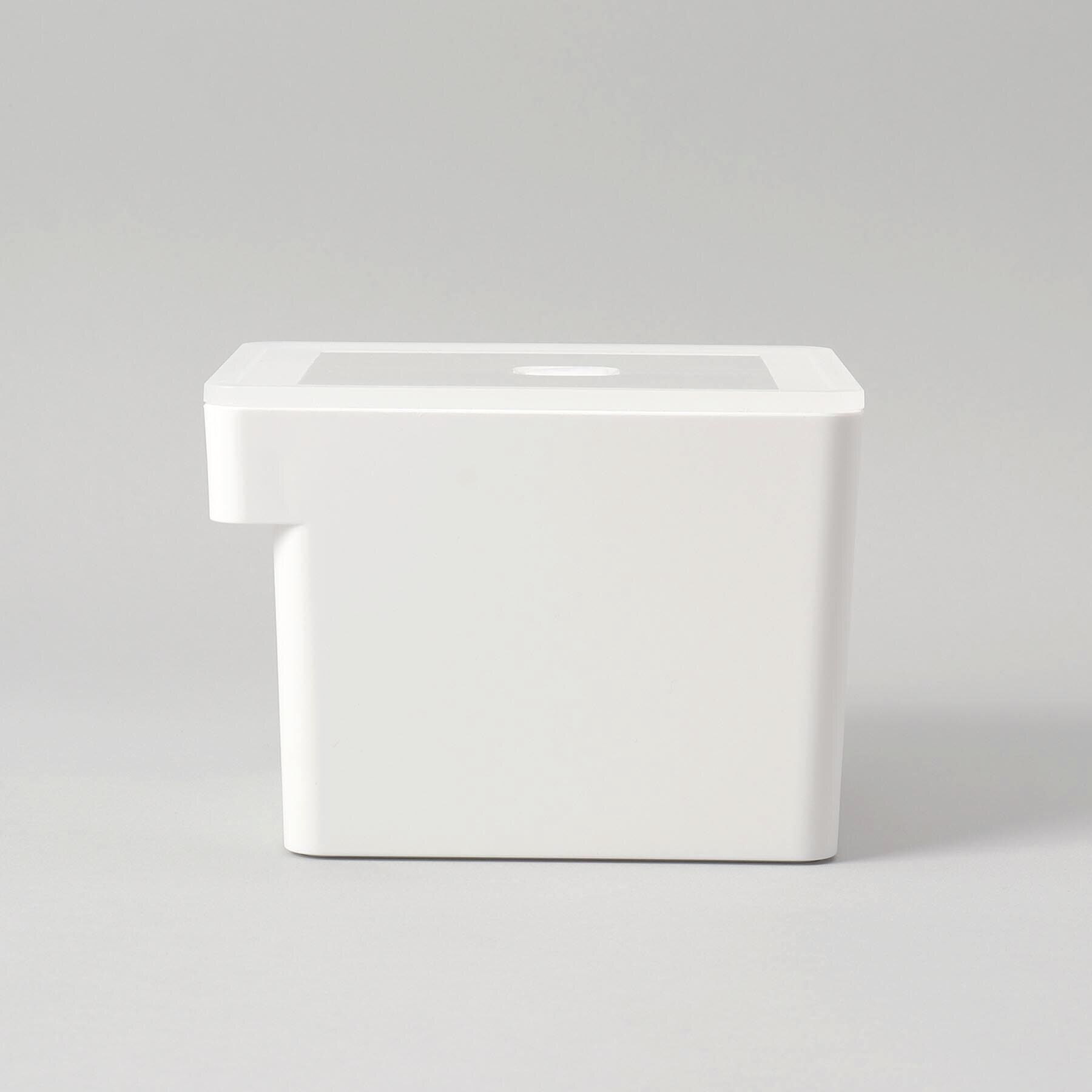 212 KITCHEN STORE「みそパックごと収納ハンドル付き密閉フードコンテナ タワー WH 山崎実業 ＜tower タワー＞」|食器・キッチングッズ|