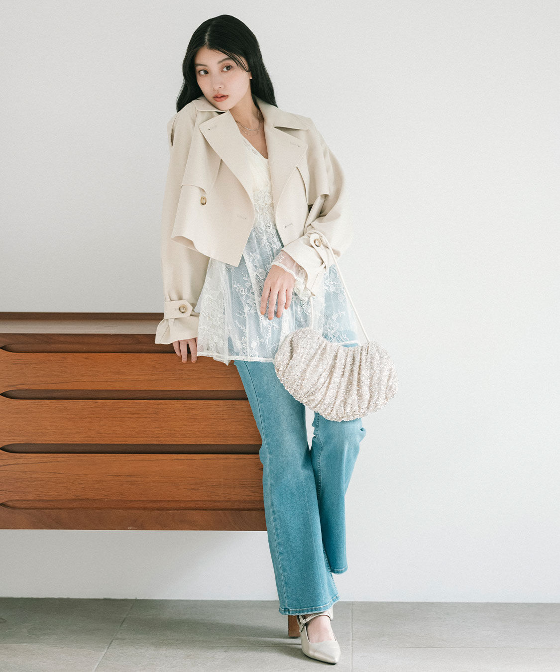 COCO DEAL「スーパーストレッチデニムフレアパンツ」|デニム|