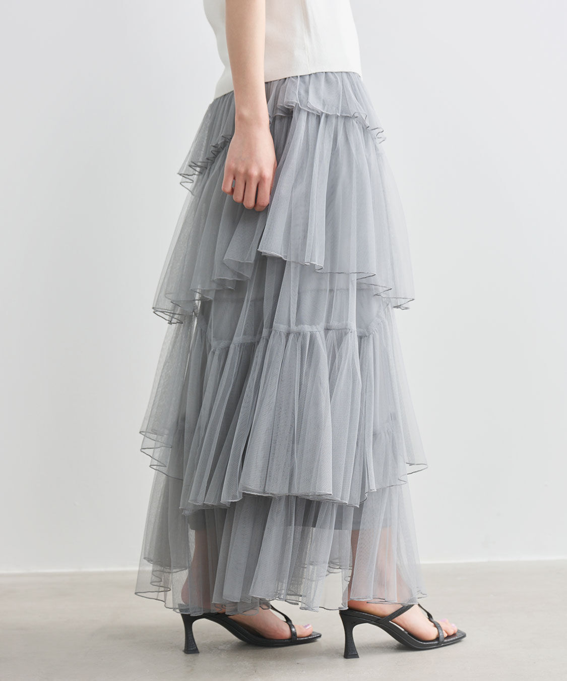 COCO DEAL「ティアードギャザーチュールスカート」|スカート|
