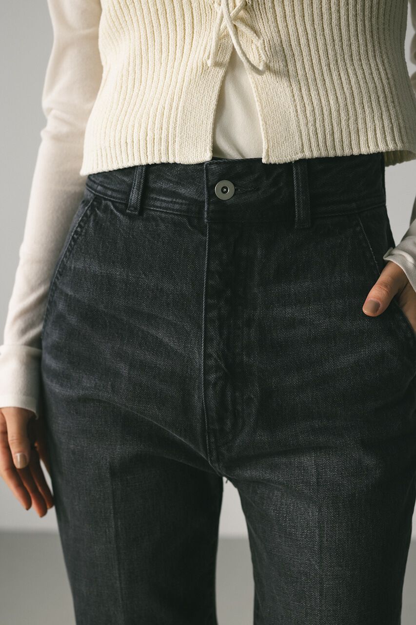 STYLEMIXER「カットオフセンタープレスデニム」|デニム|