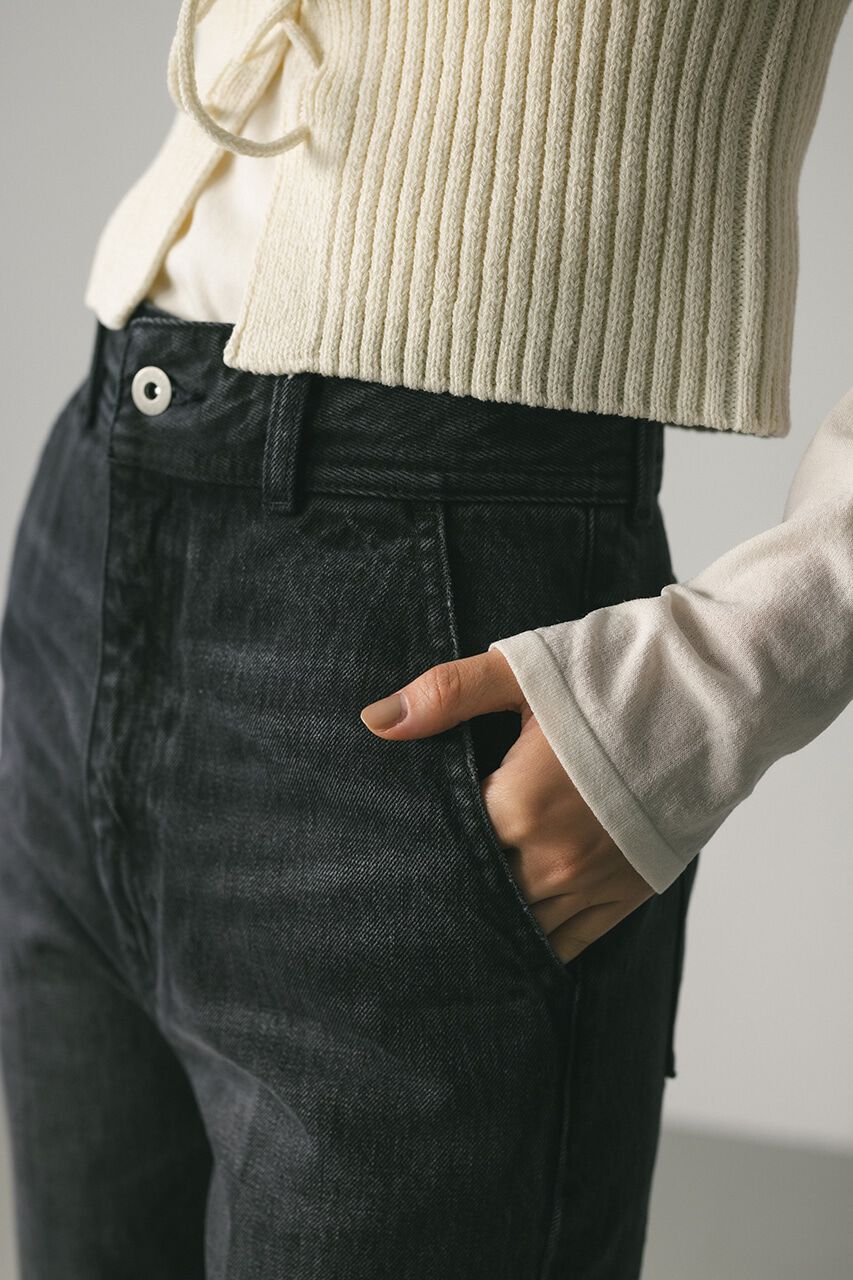 STYLEMIXER「カットオフセンタープレスデニム」|デニム|