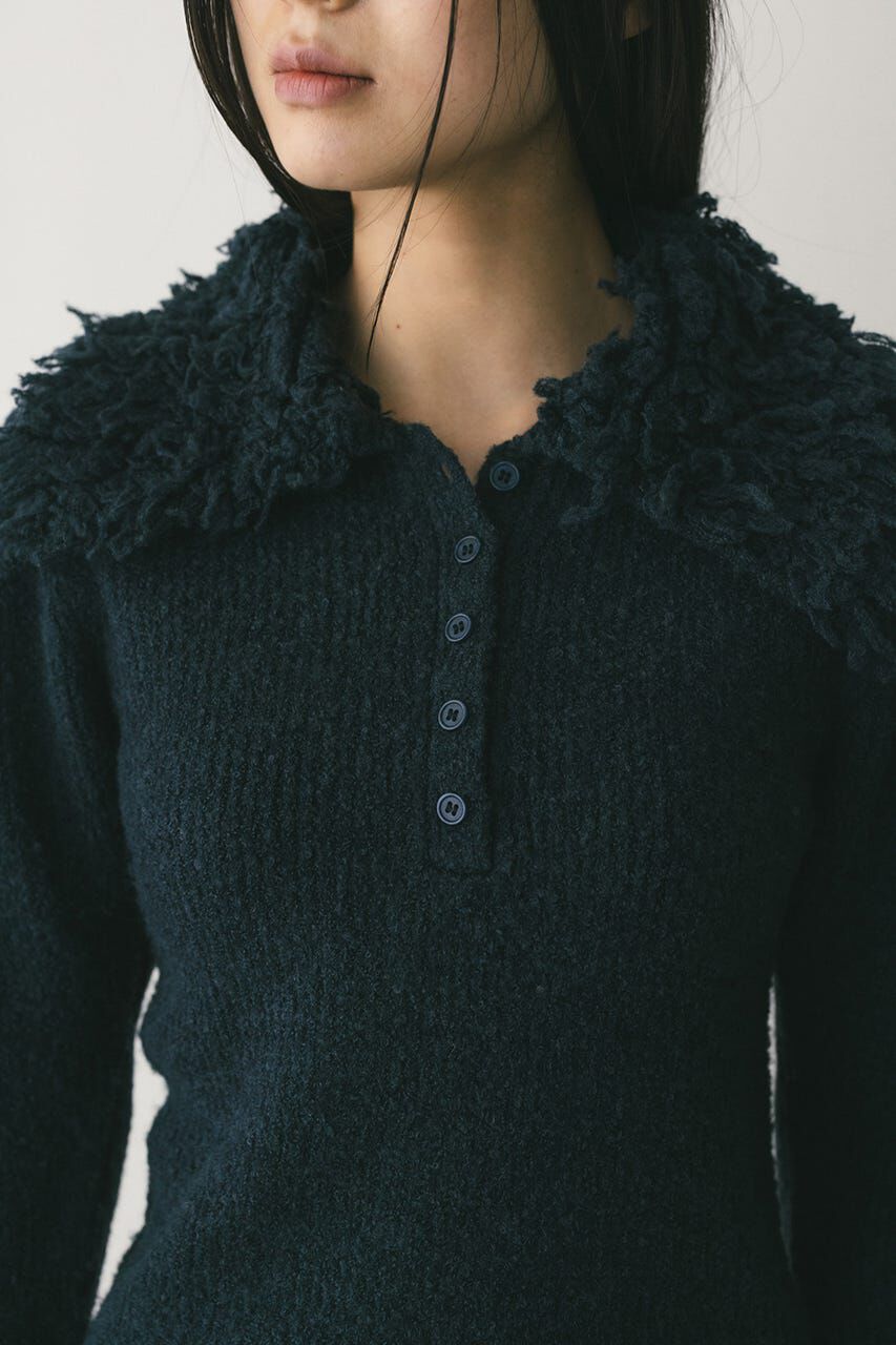 STYLEMIXER「ループカラーニットトップ」|ニット・セーター|