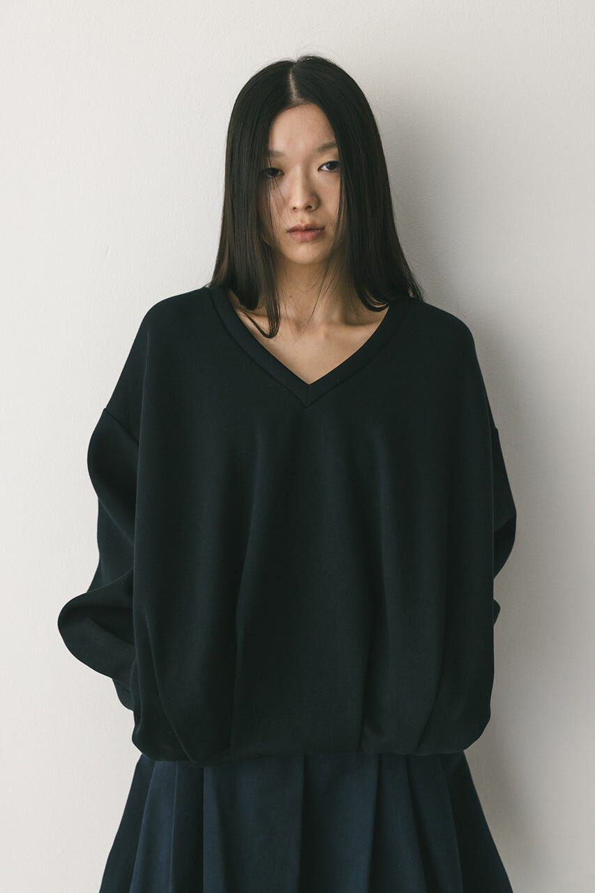 STYLEMIXER「Vネックフォルムダンボールトップ」|Tシャツ・カットソー|