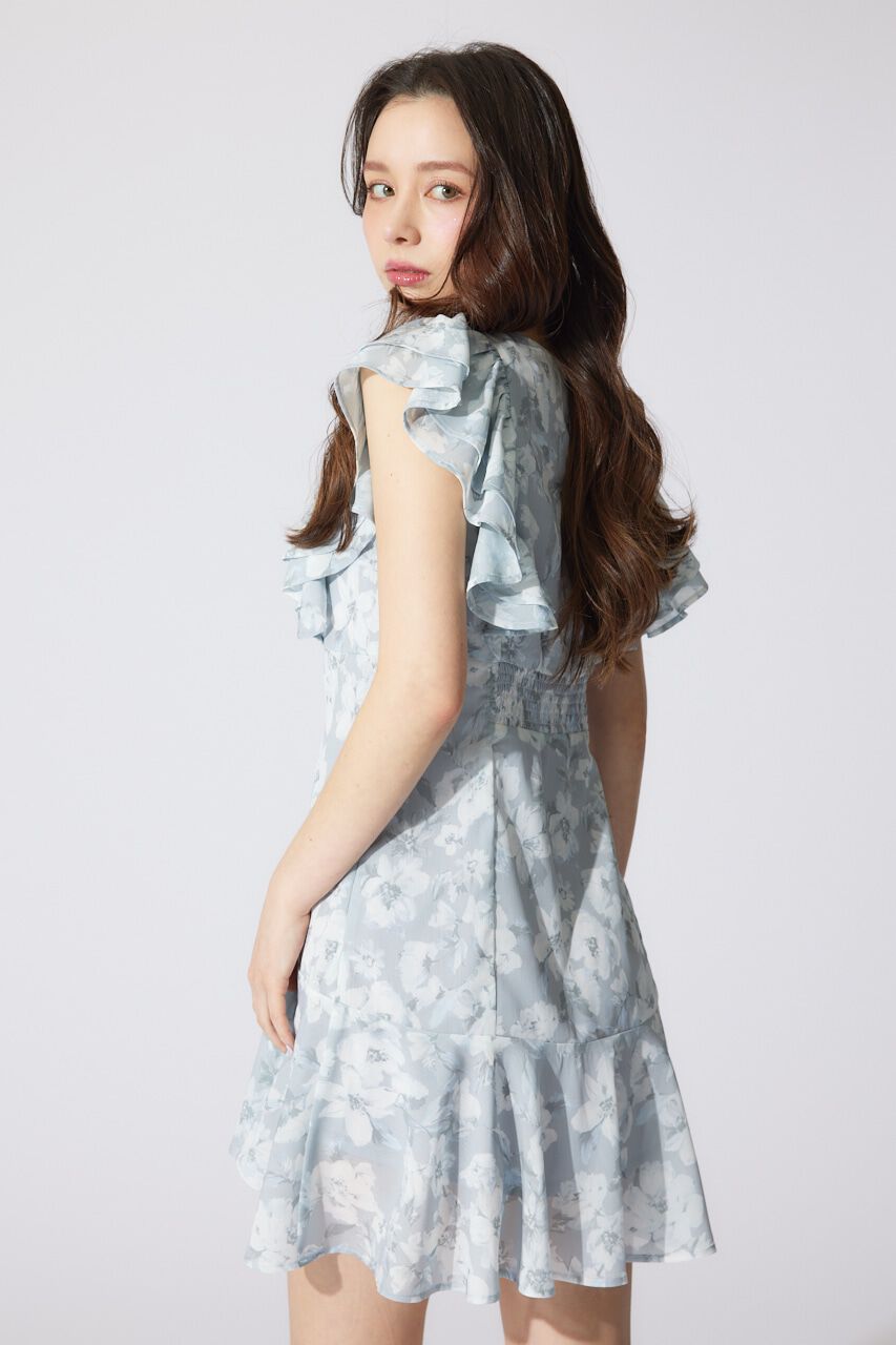 rienda「フリルフラワーミニワンピース」|ワンピース|